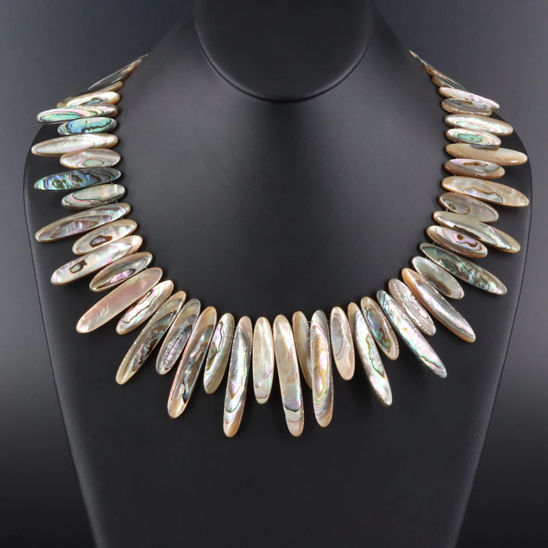 Abalone Fringe Necklace