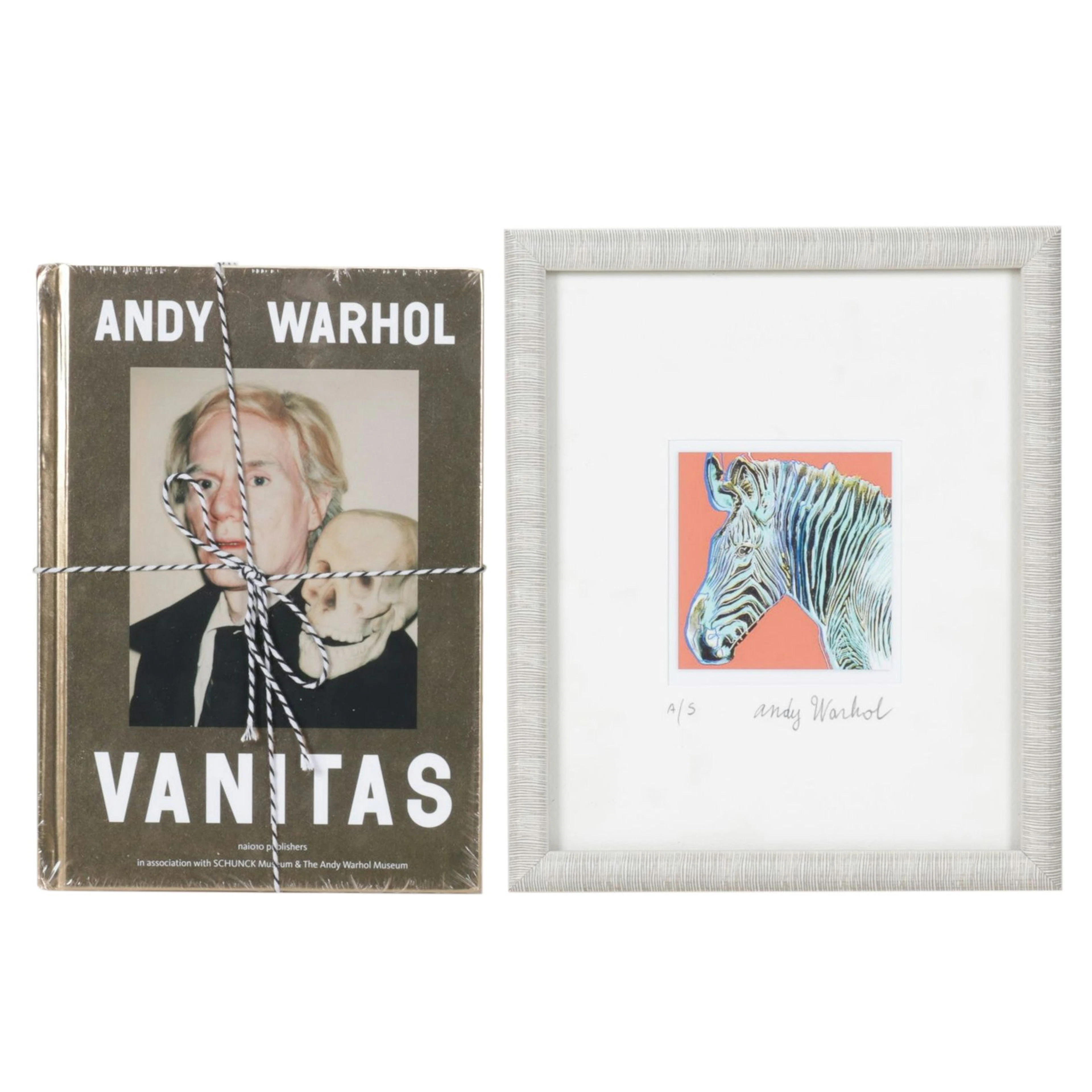 Digital Print After Andy Warhol With Book "Vanitas"