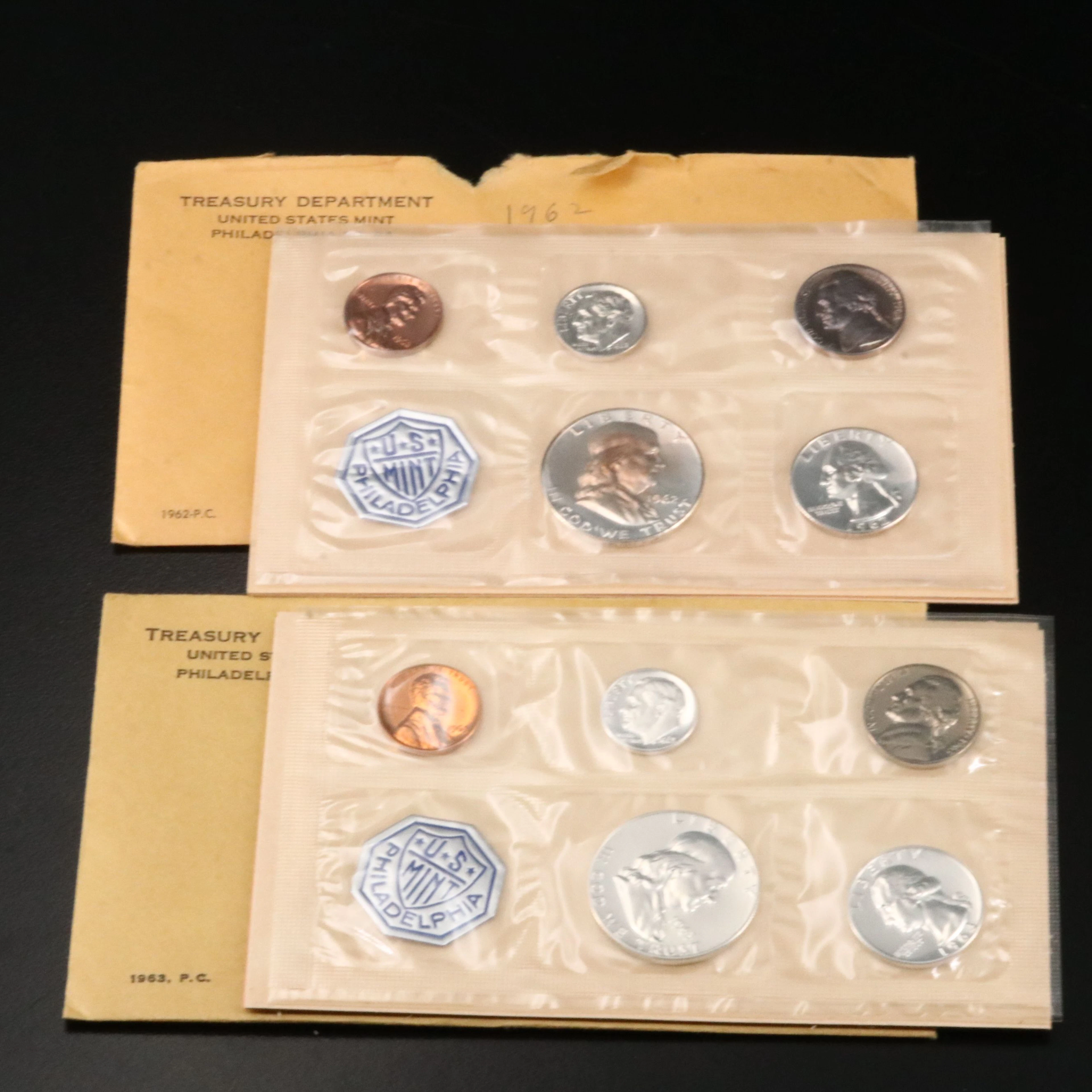 Two Classic Proof Sets: 1962 and 1963