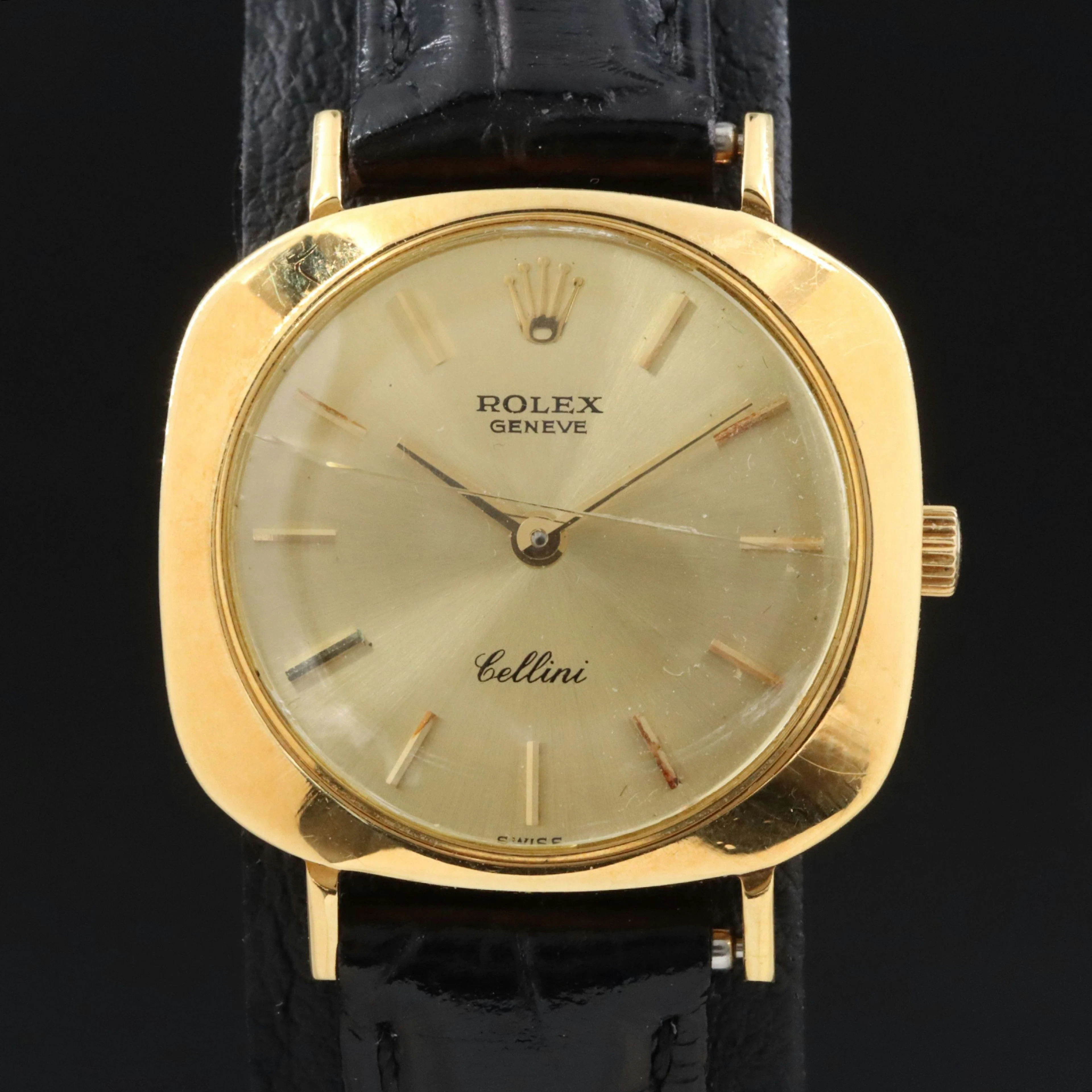 Rolex 18K Cellini 3652 Vintage Watch c.1960s-70s