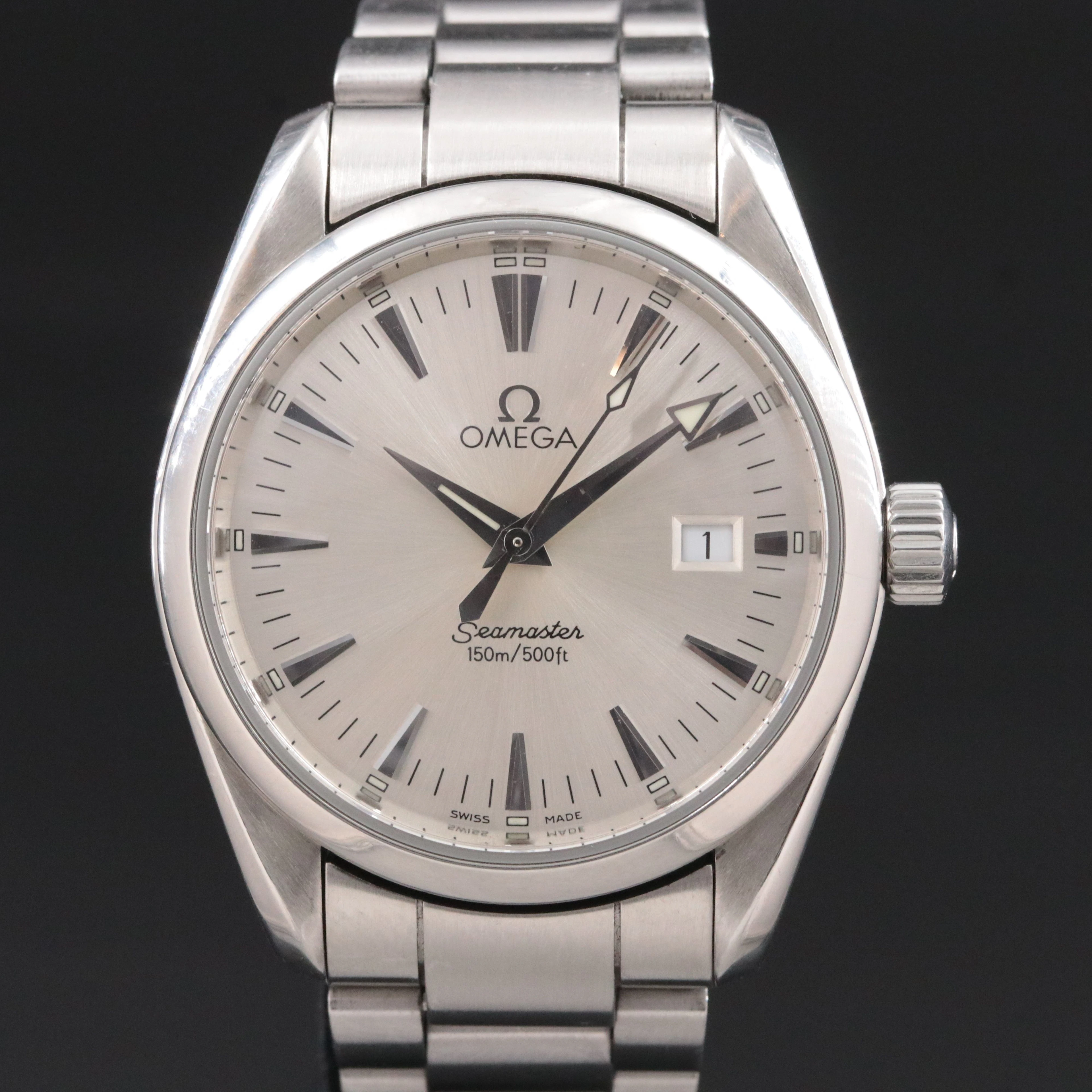 Omega Seamaster Aqua Terra St. Steel Date 500Ft. Ref. 2518.30 Watch