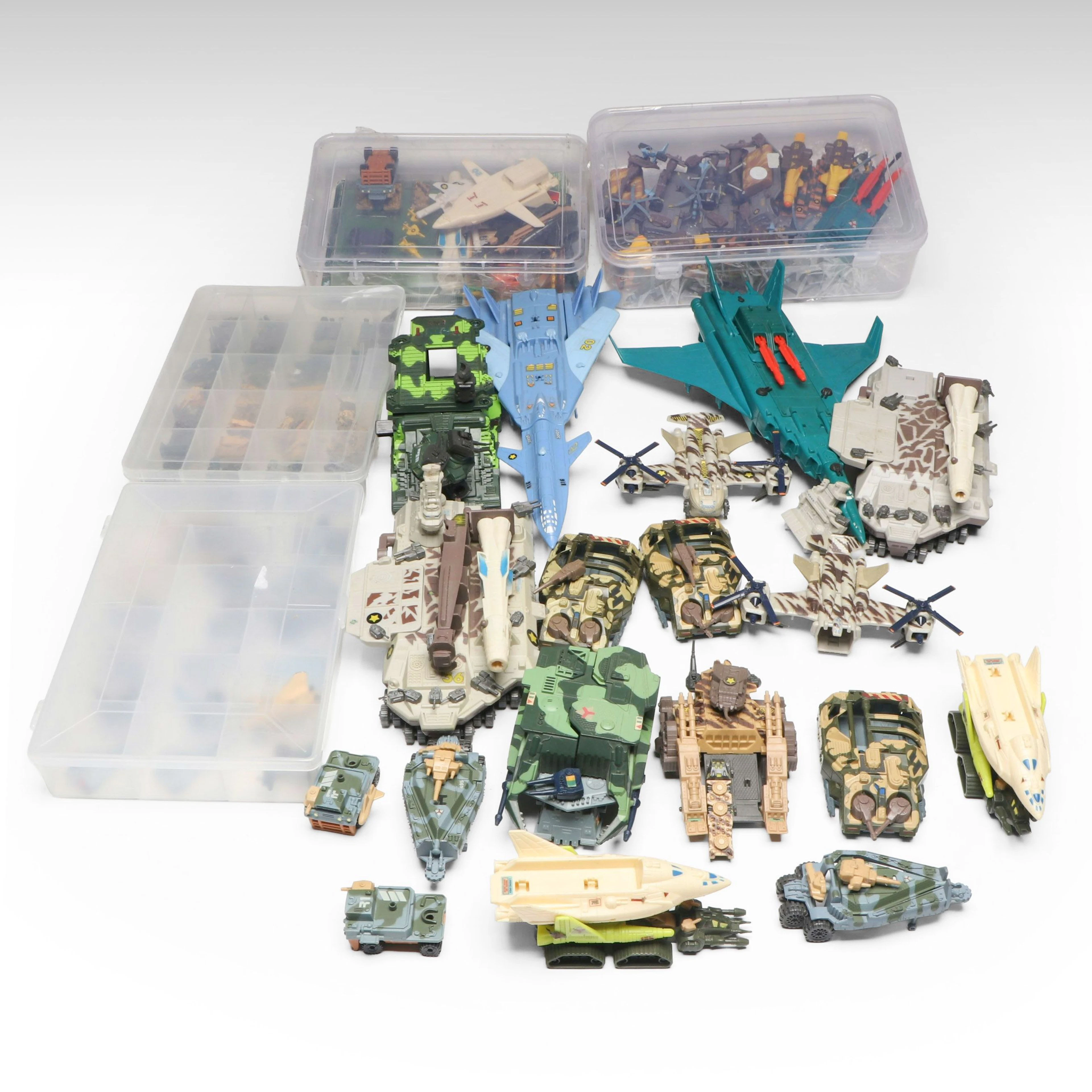 Kenner Mega Force V-Rocs Stratofortress Bomber with Other Military Toys