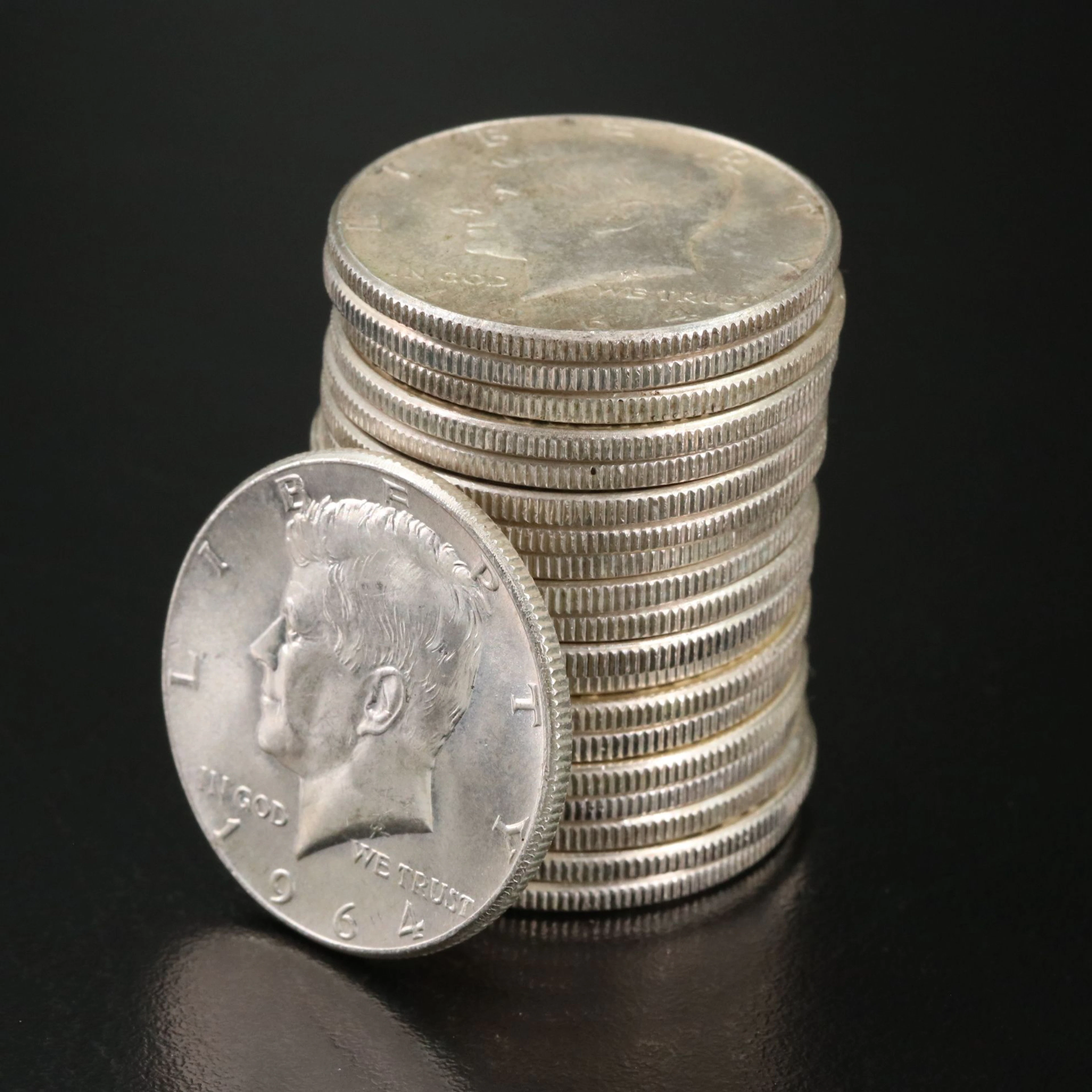 Twenty 1964 Kennedy 90% Silver Half Dollars