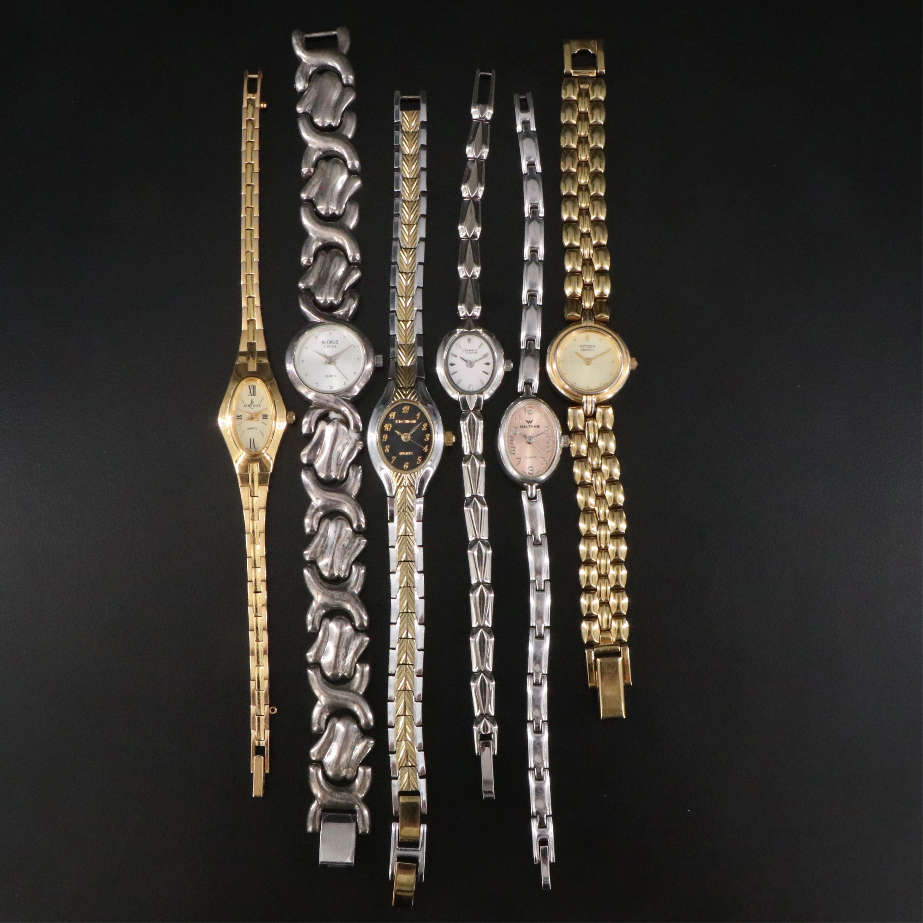 Collection of Quartz Dress Watches Featuring Berenger and Caravelle