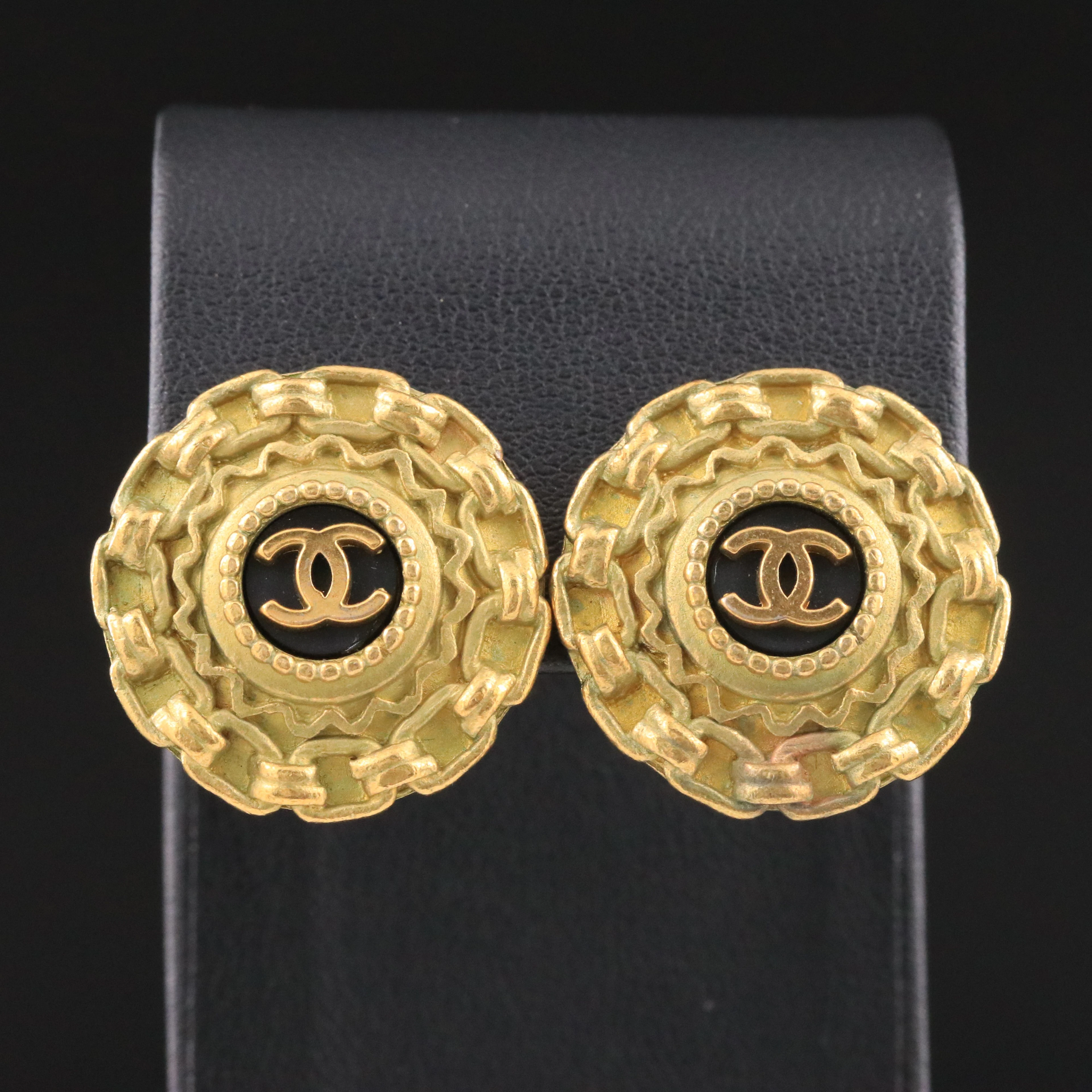 Chanel CC Clip Earrings, Spring 1995