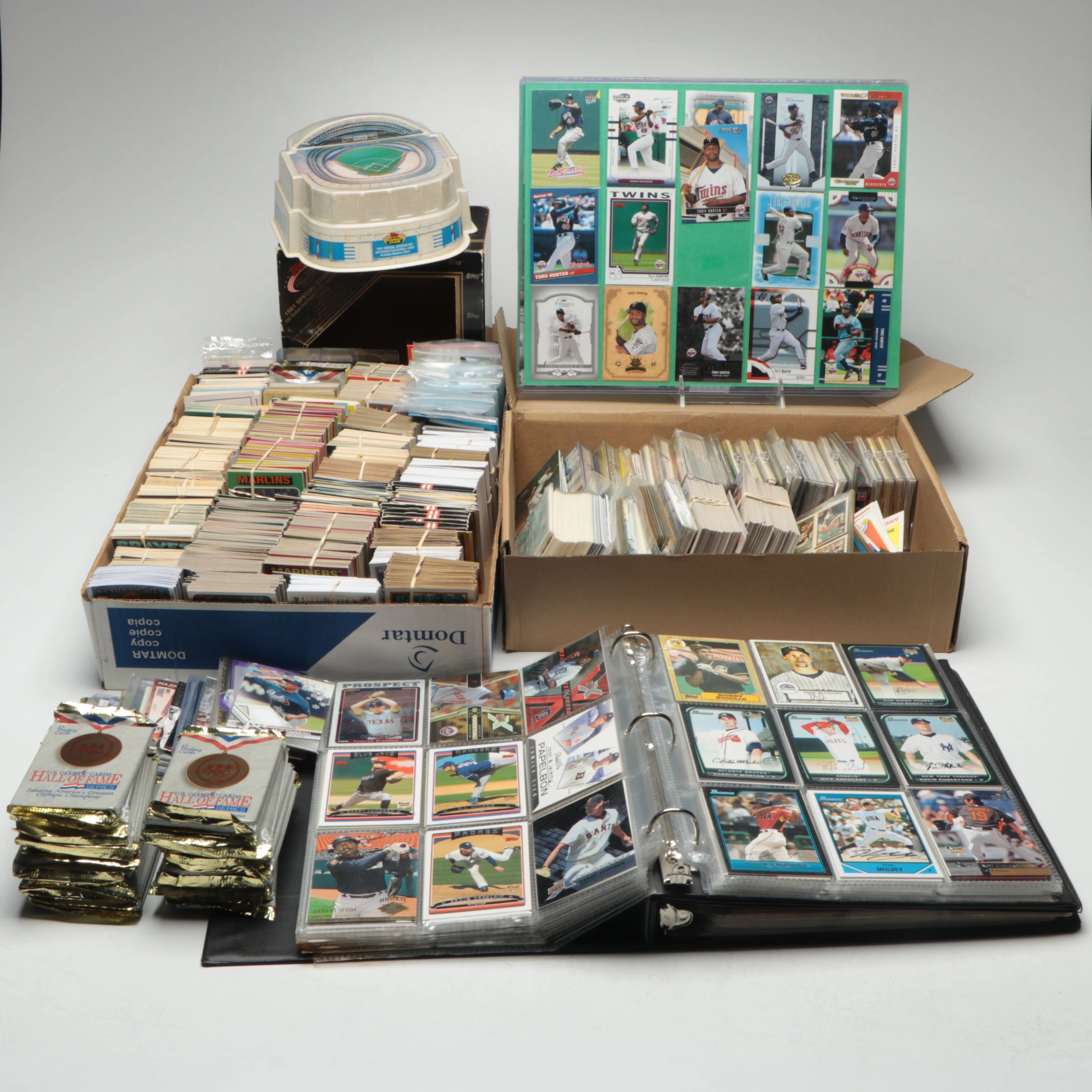 SPx with Other Sports Cards Featuring Mike Trout and Michael Phelps Relics