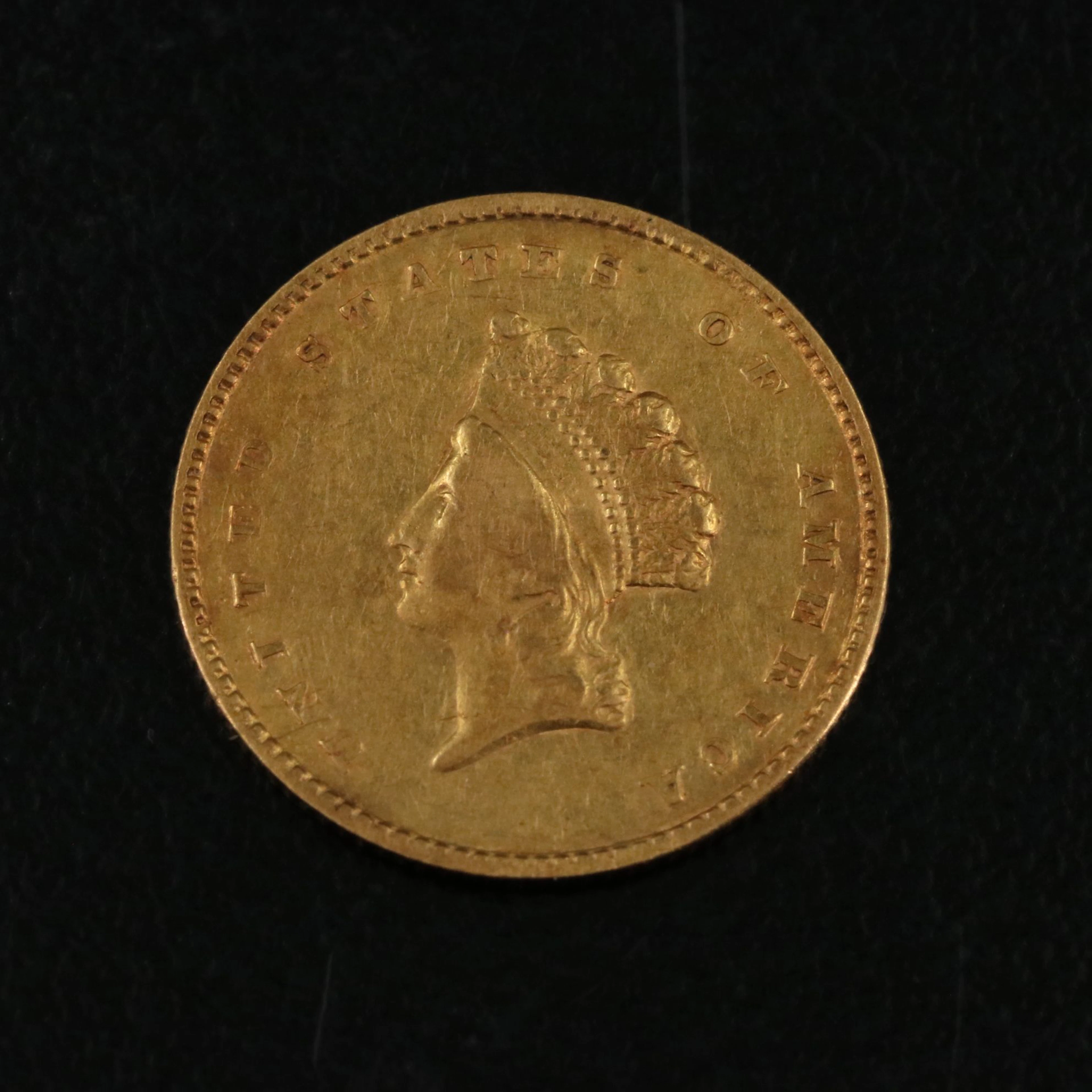 1855 Type 2, One Dollar gold Coin