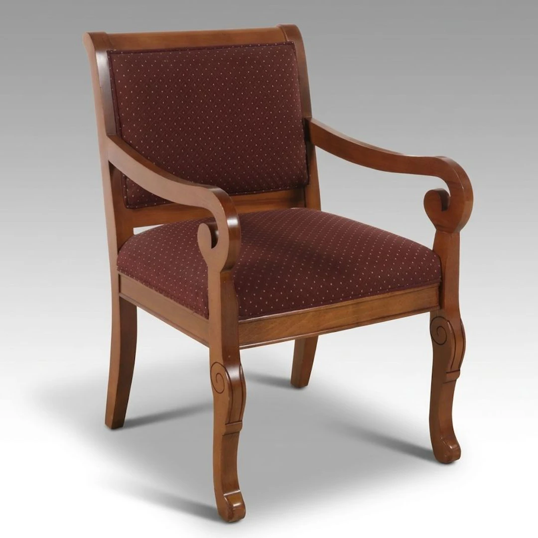 Fairfield Chair Company Neoclassical Upholstered Accent Chair, Late