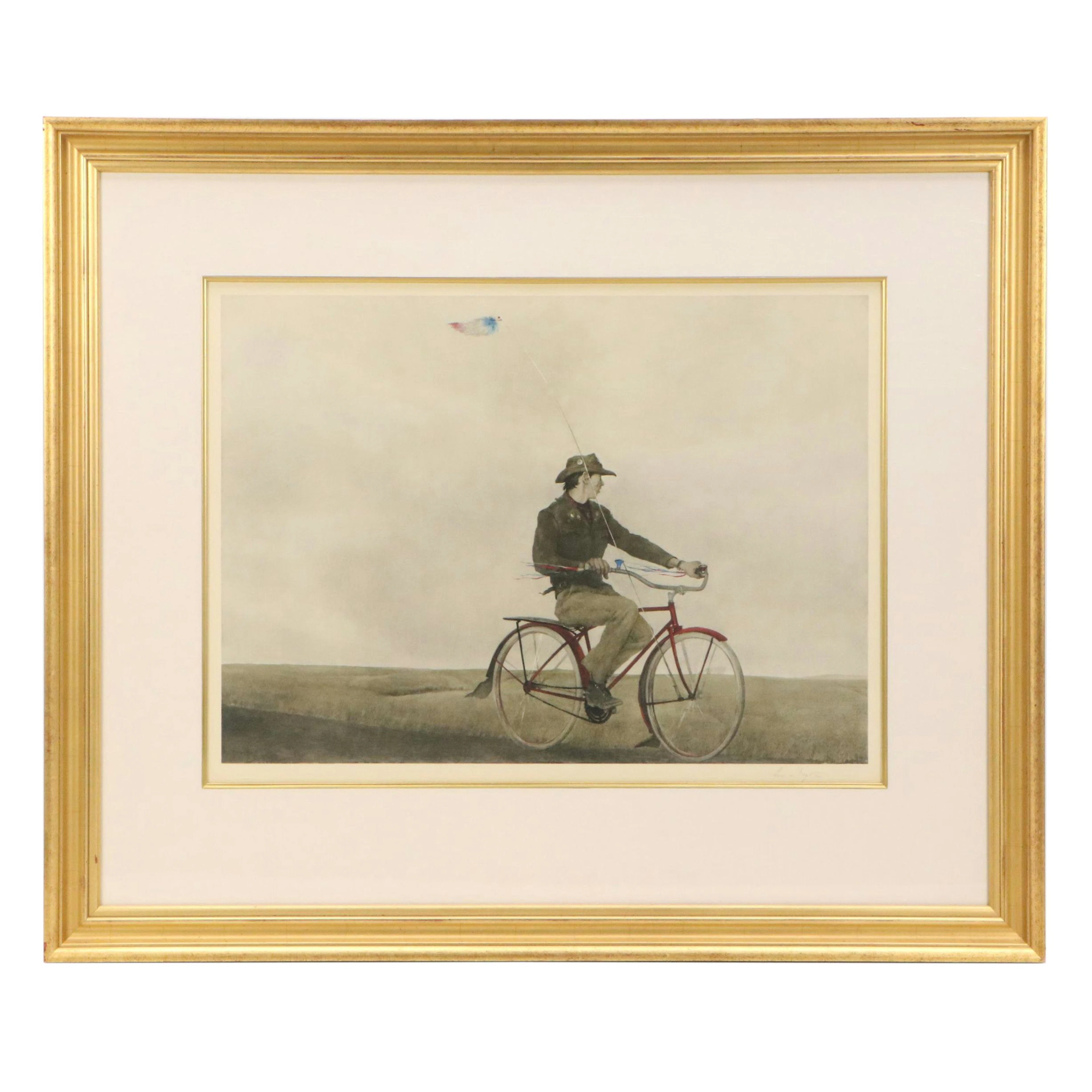 Andrew Wyeth Collotype "Young America"