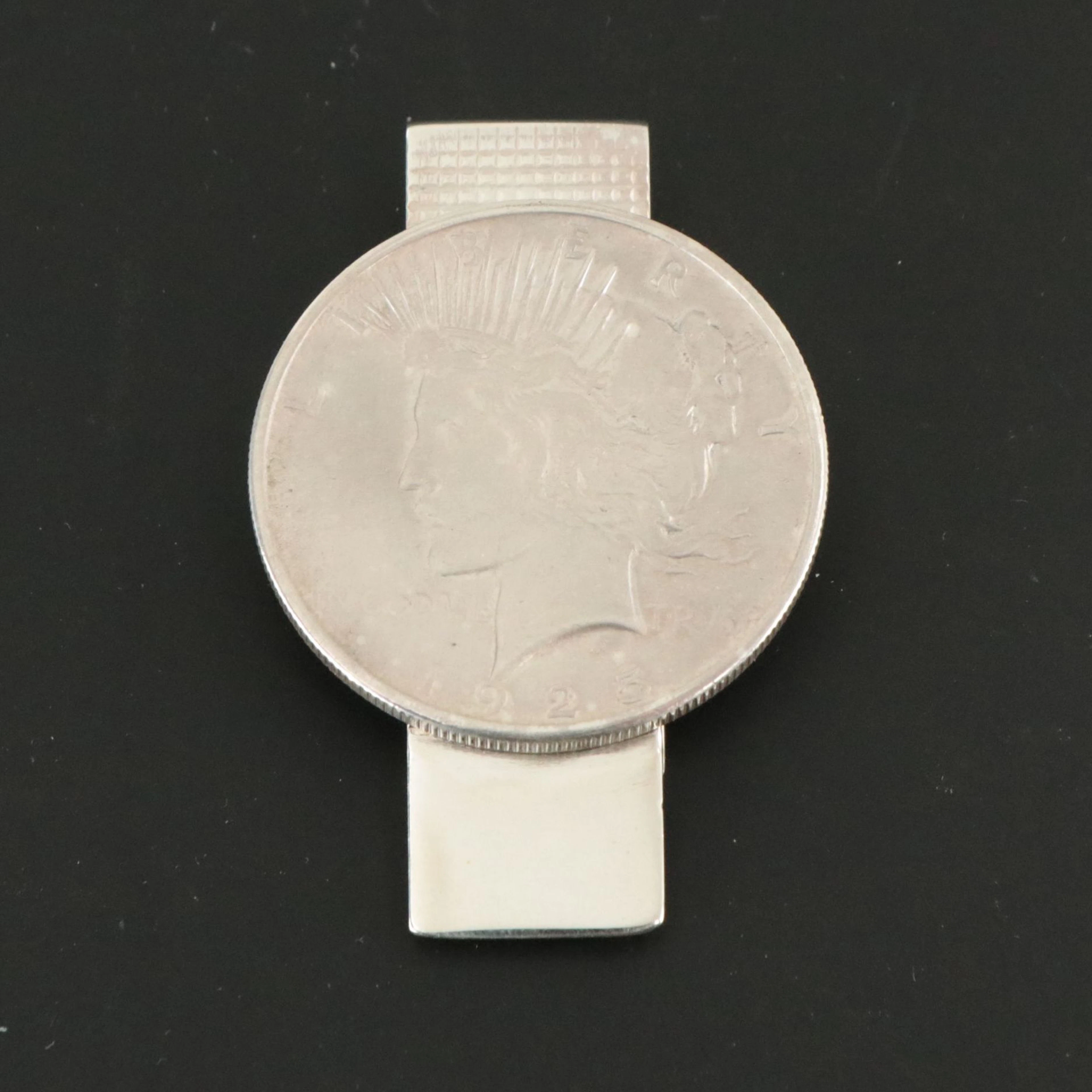 Tiffany & Co. Sterling Silver Money Clip with 1925 Liberty Dollar