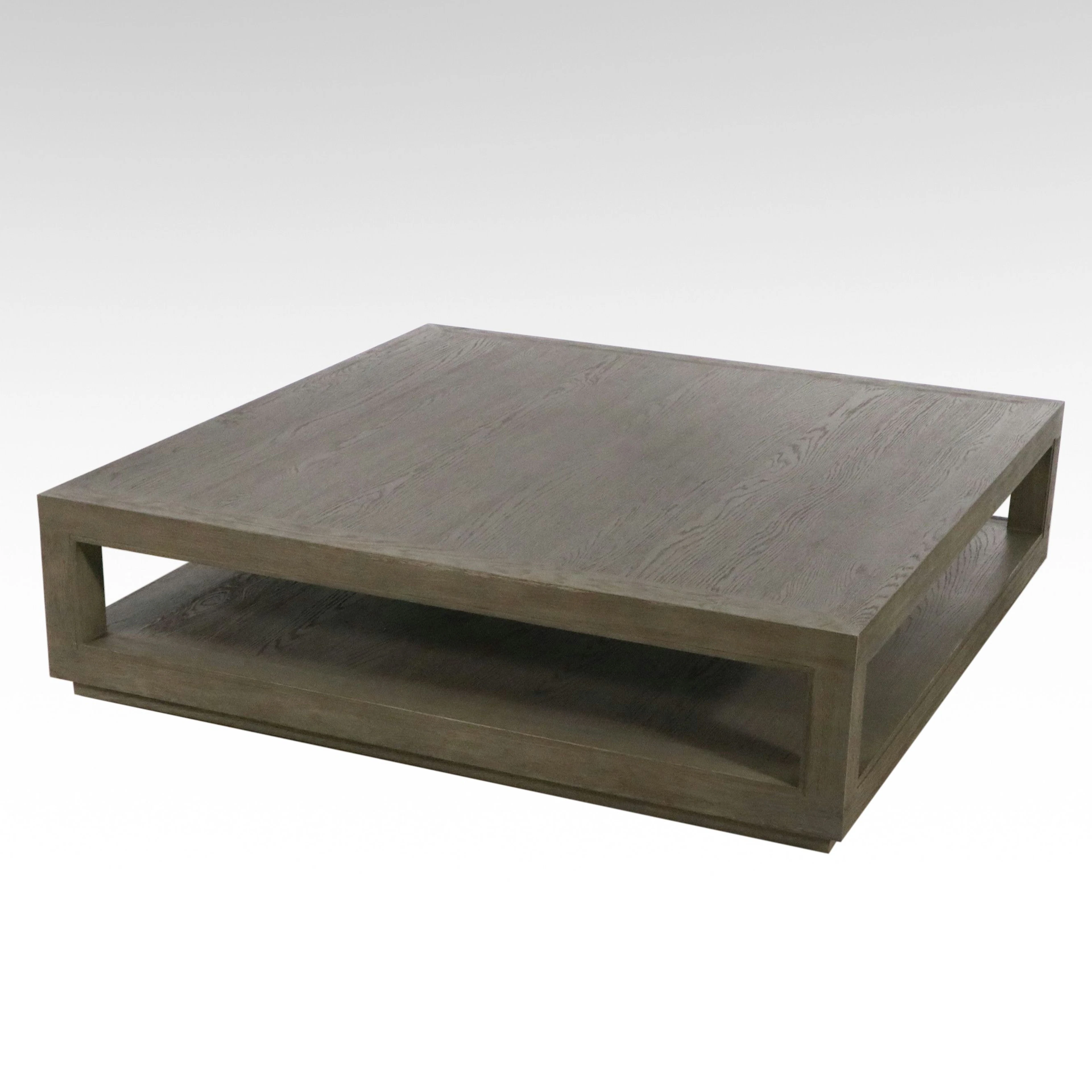 Contemporary Modern Grey Wash Coffee Table