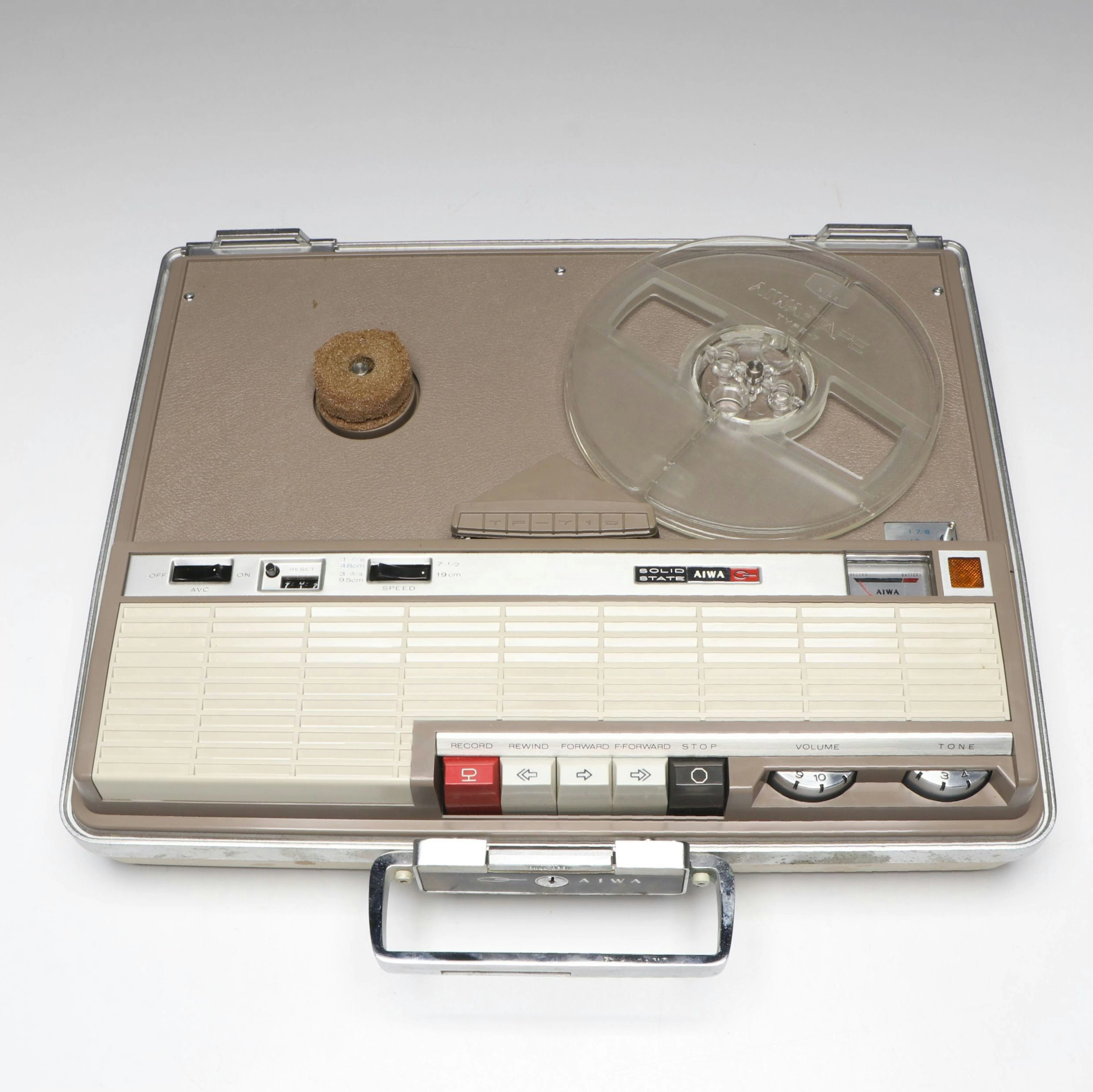 AIWA TP-718 Solid State Portable Reel-to-Reel Tape Recorder