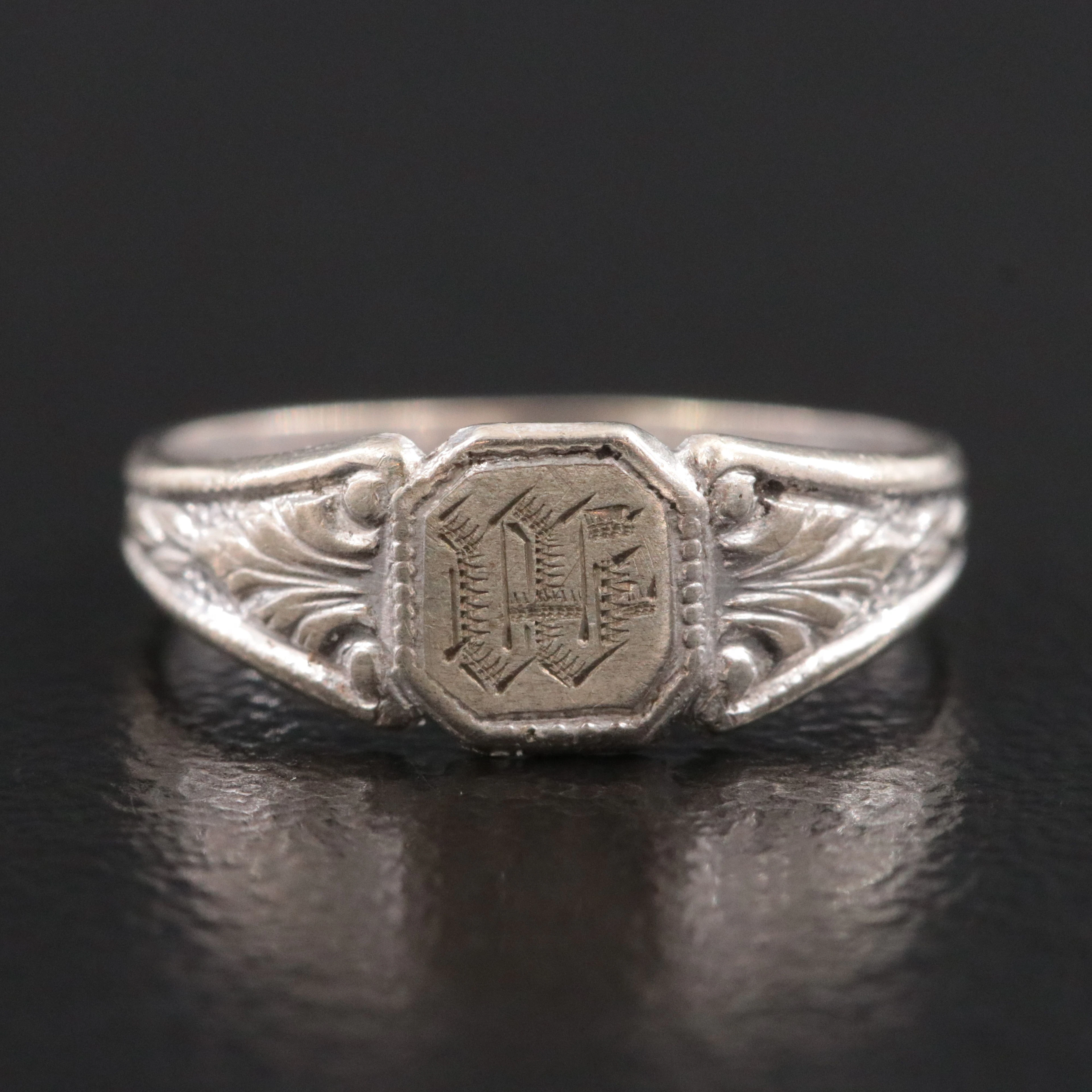 10K Monogrammed Baby Ring