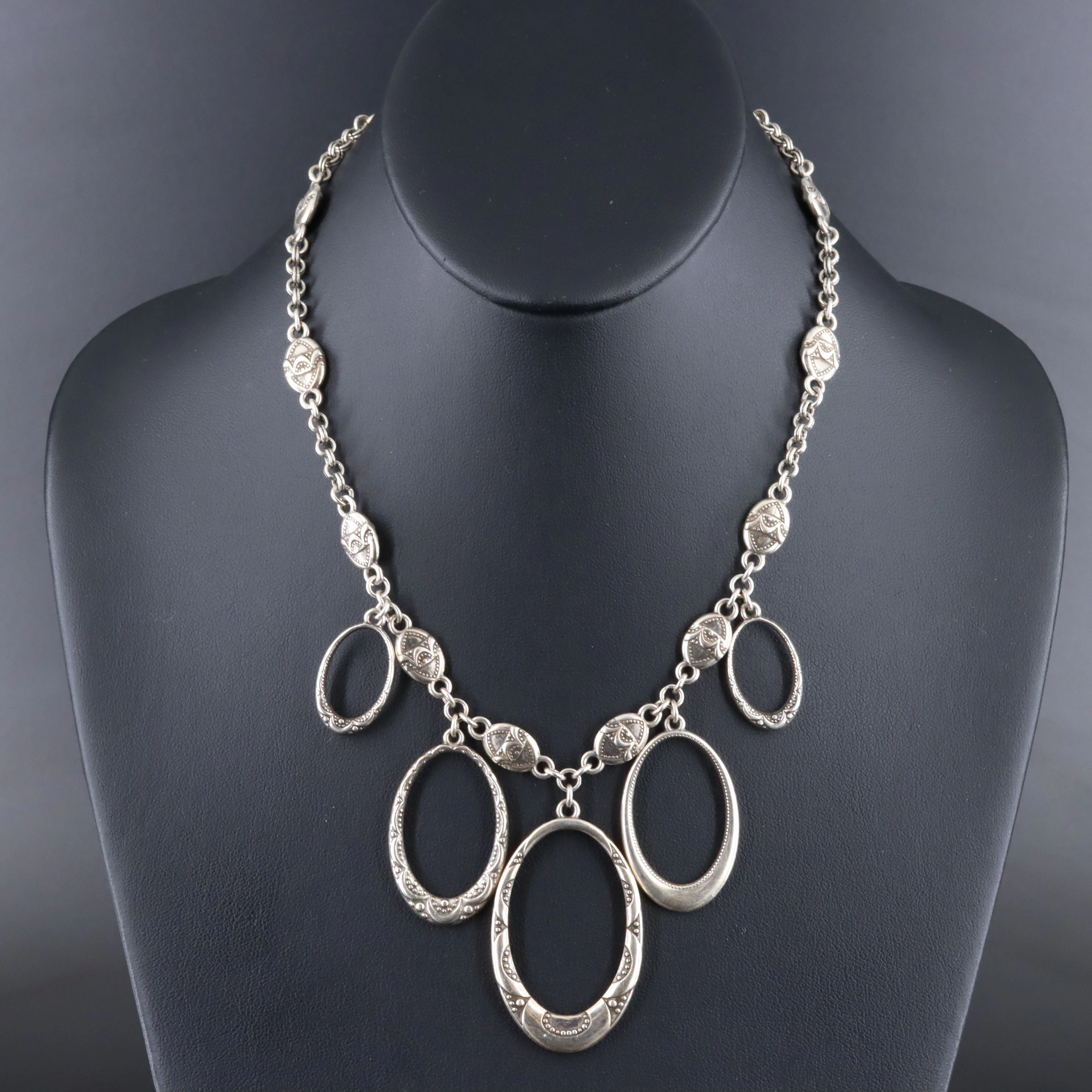 Brighton Ellipse Fringe Necklace