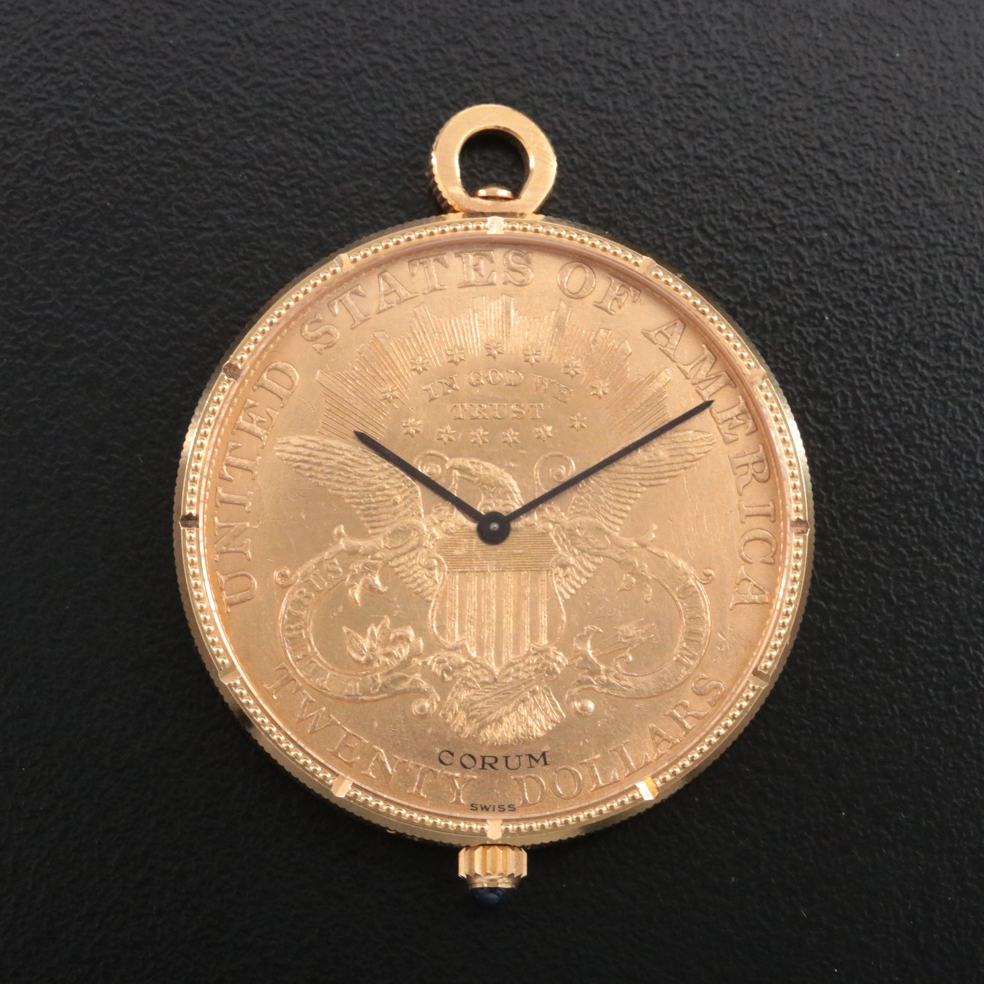 Corum Twenty Dollar 1896 Liberty Head Coin Pendant Watch