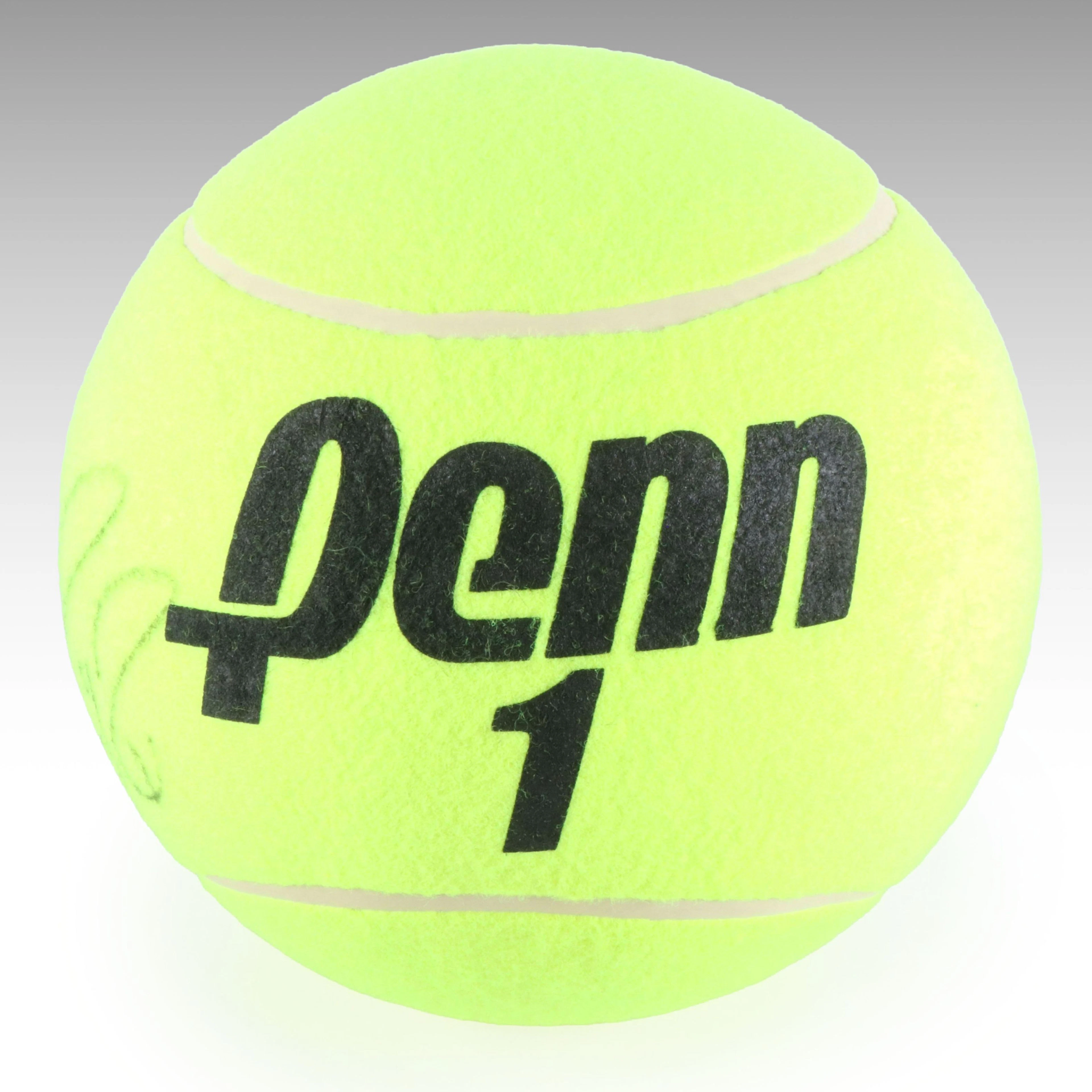 Roger Federer Signed Penn Jumbo Tennis Ball