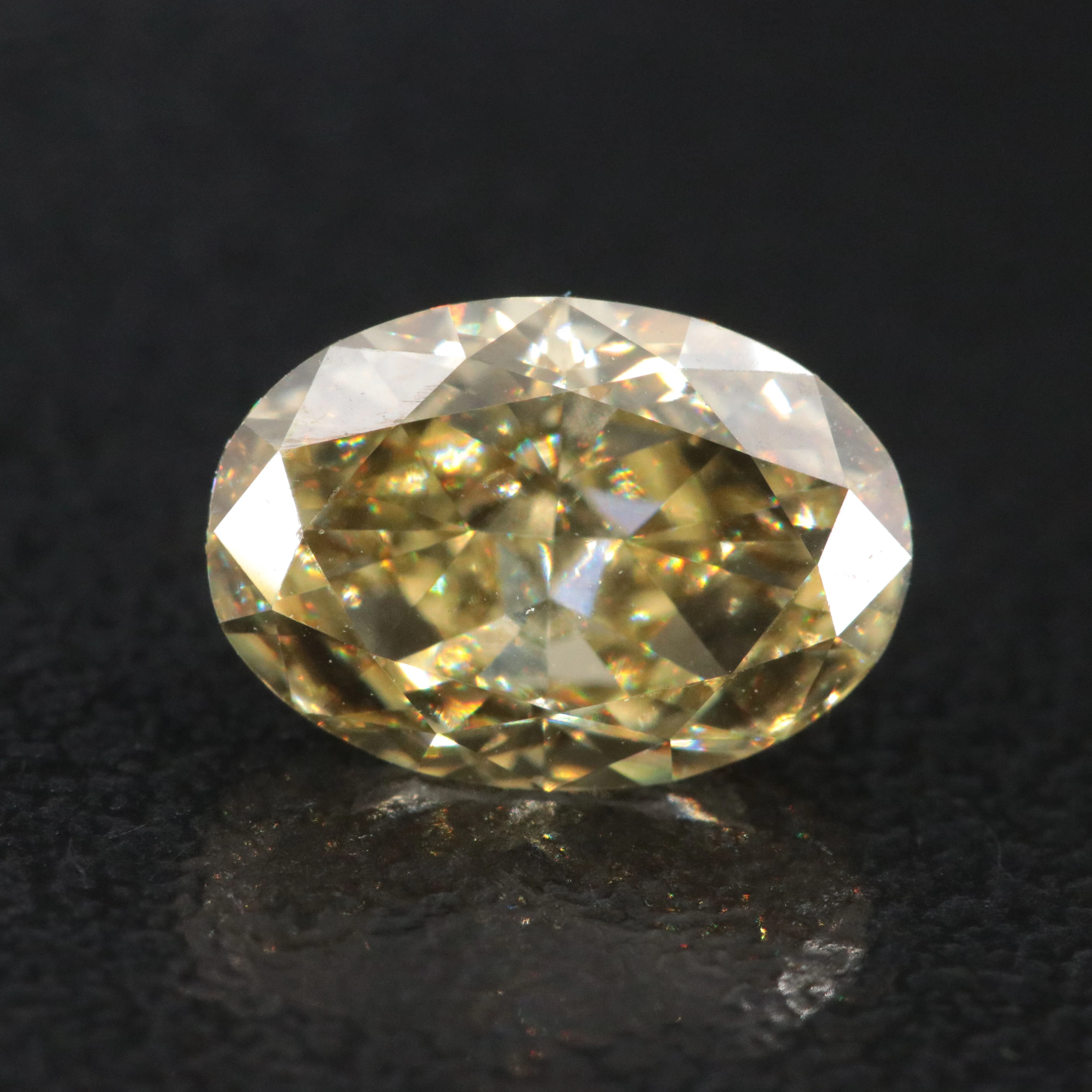 Loose 2.10 CT Fancy Yellow Lab Grown Diamond
