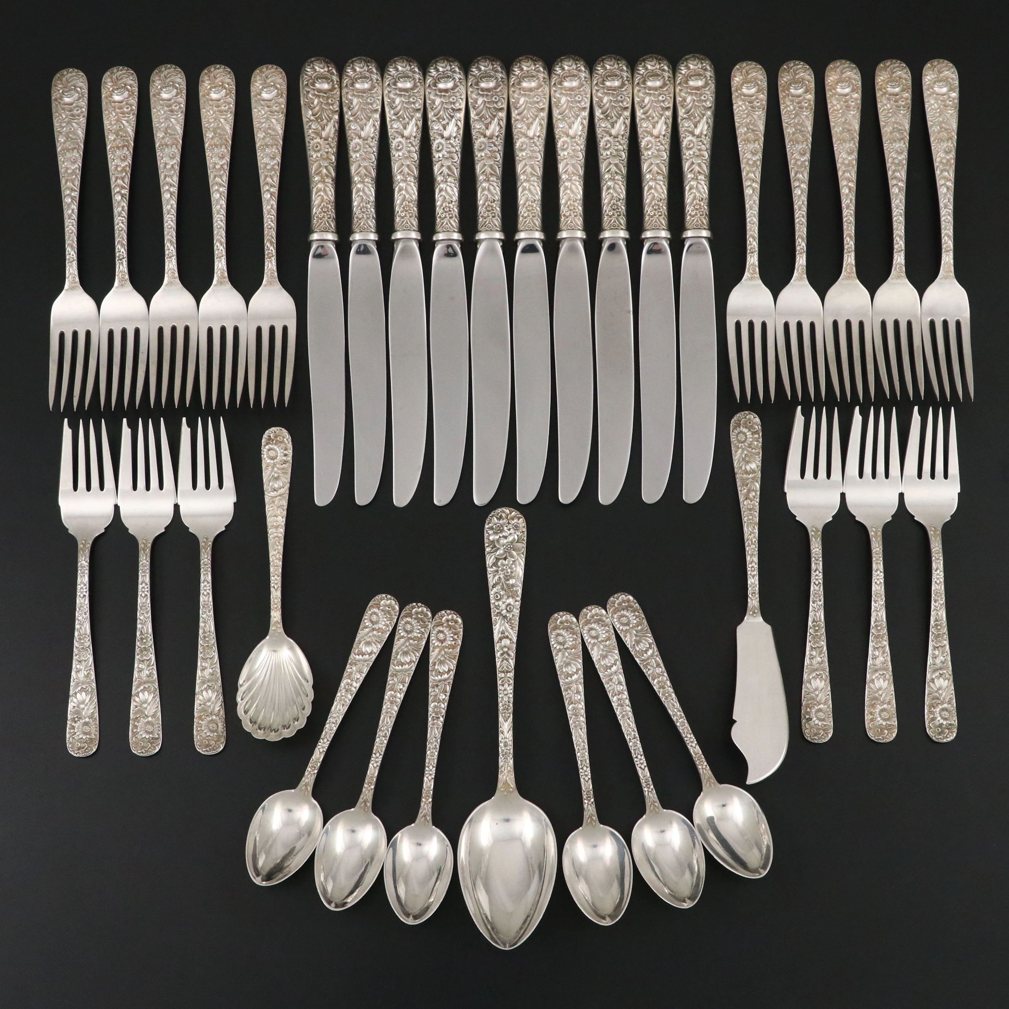 S. Kirk & Son "Repoussé" Sterling Silver Flatware