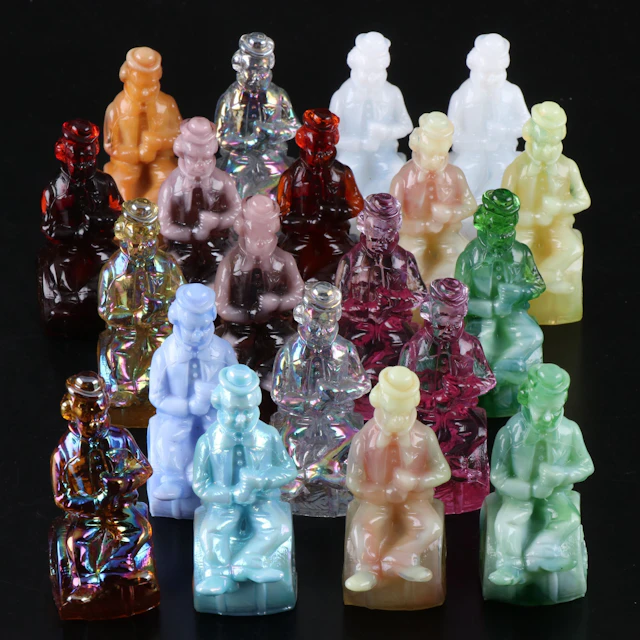 Mosser "The Performer From Clown Alley" Glass Clown Figurines, 1982