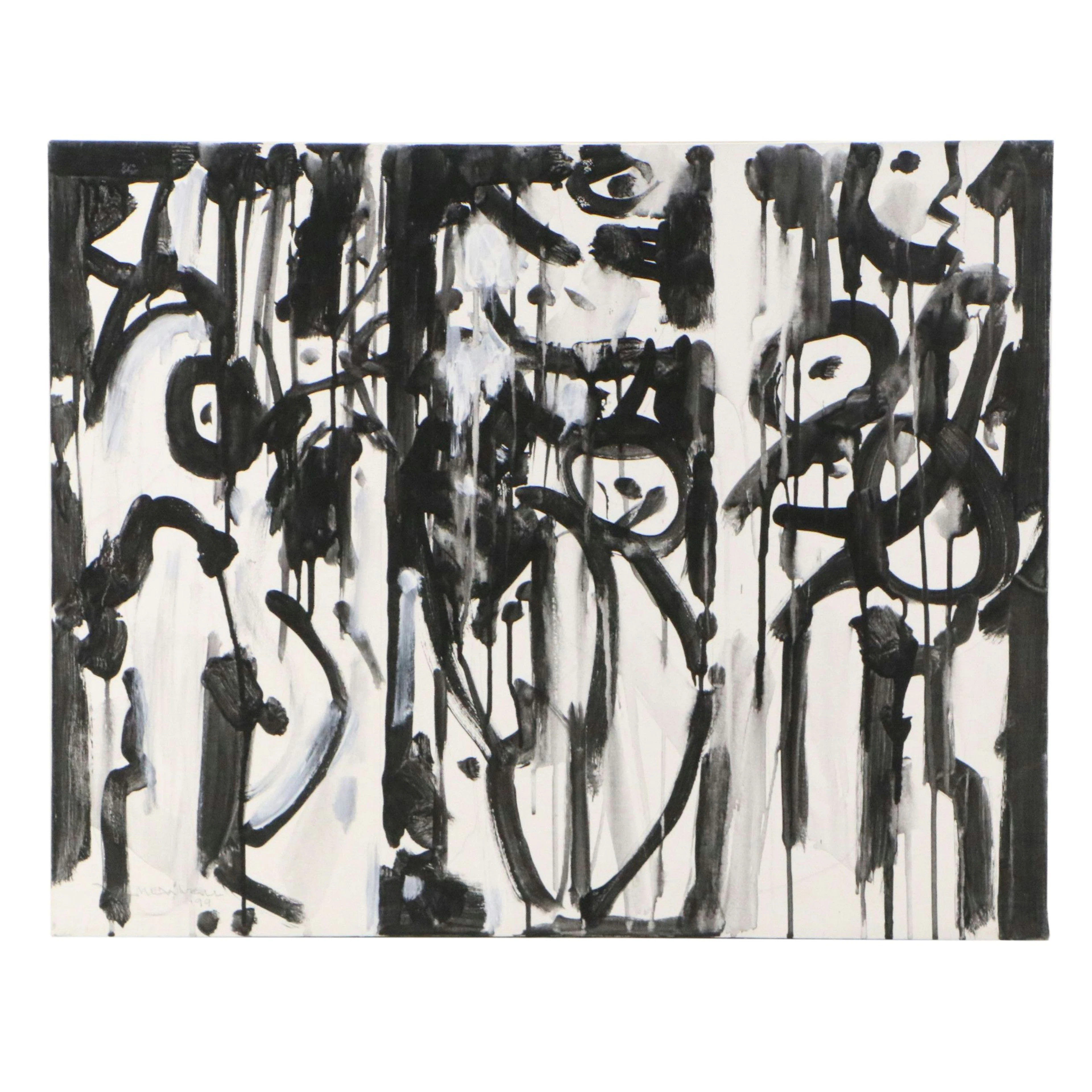 Jack Meanwell Oil on Canvas Painting, 1999