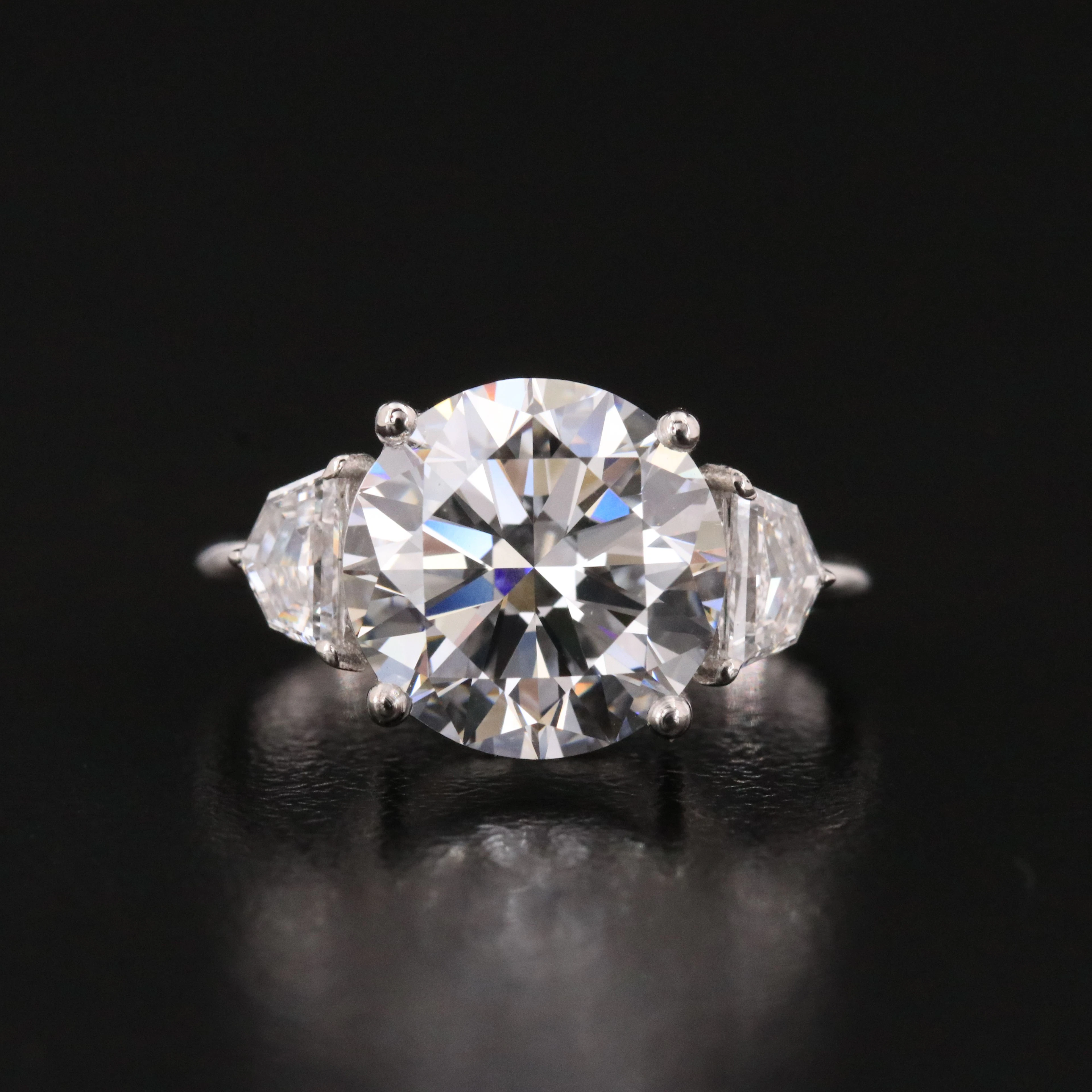 14K Ring 5.05 CTW Lab Grown Diamond Ring with IGI Report