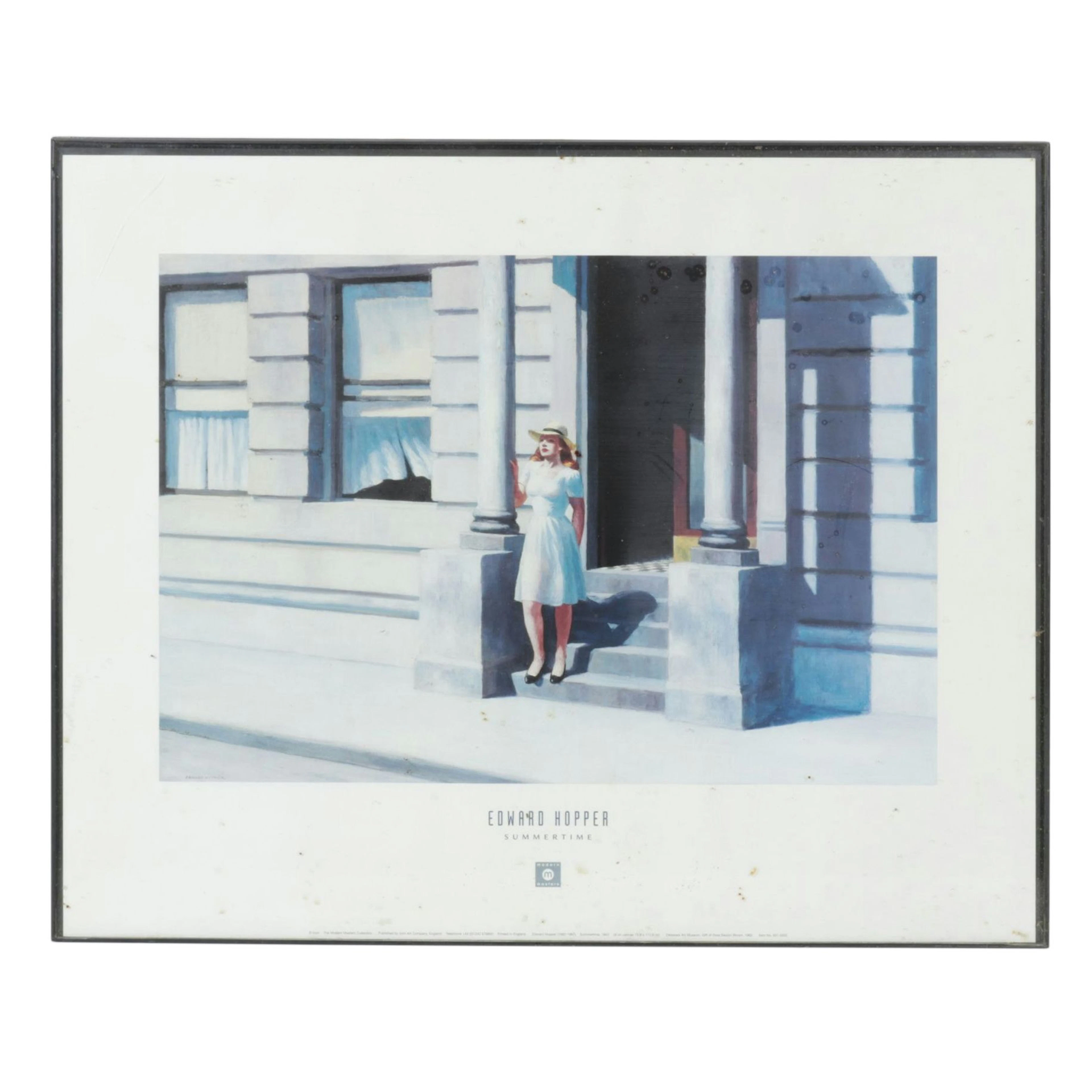 Offset Lithograph After Edward Hopper "Summertime", 1962