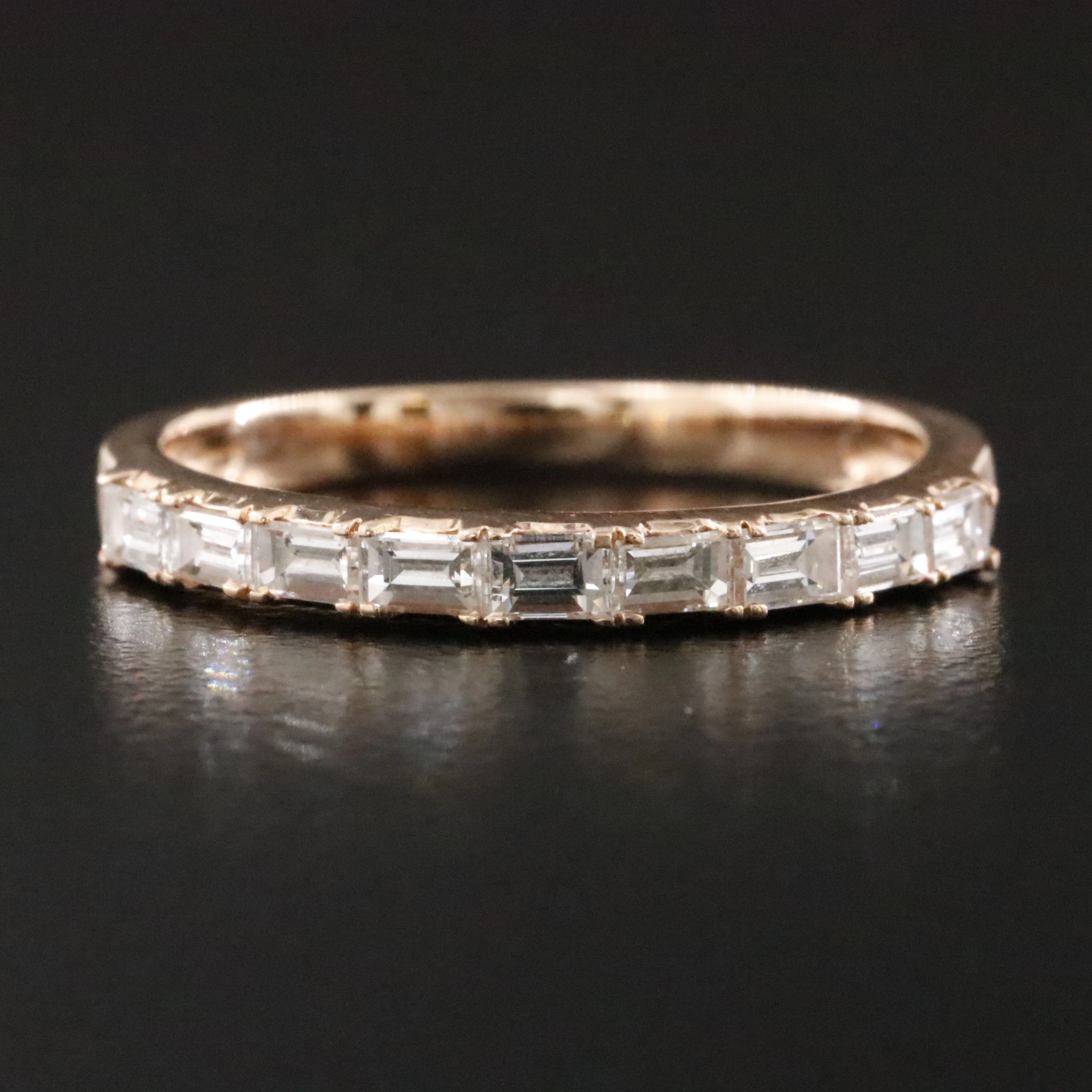 14K Rose Gold 0.50 CTW Diamond Stackable Ring