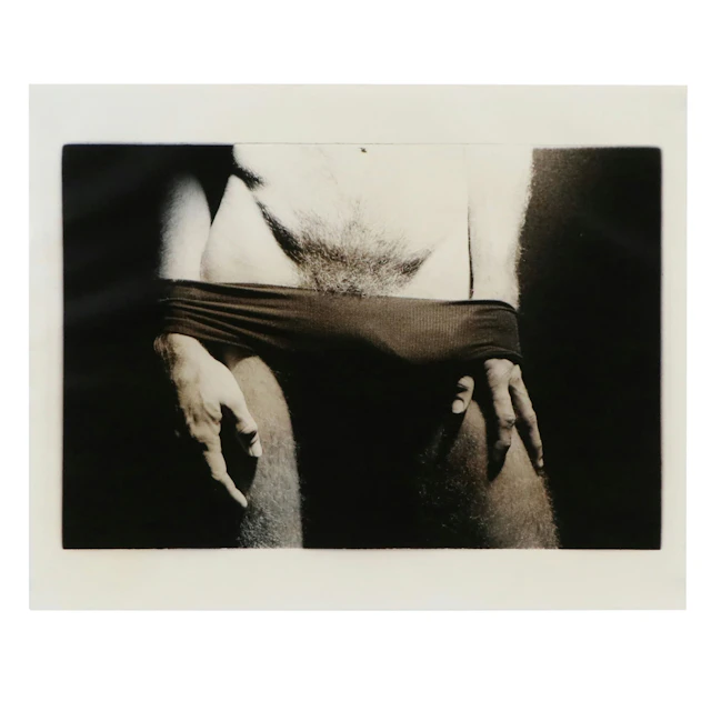 In the Manner of Robert Mapplethorpe Photograph of Lower Male Torso, 20th C.