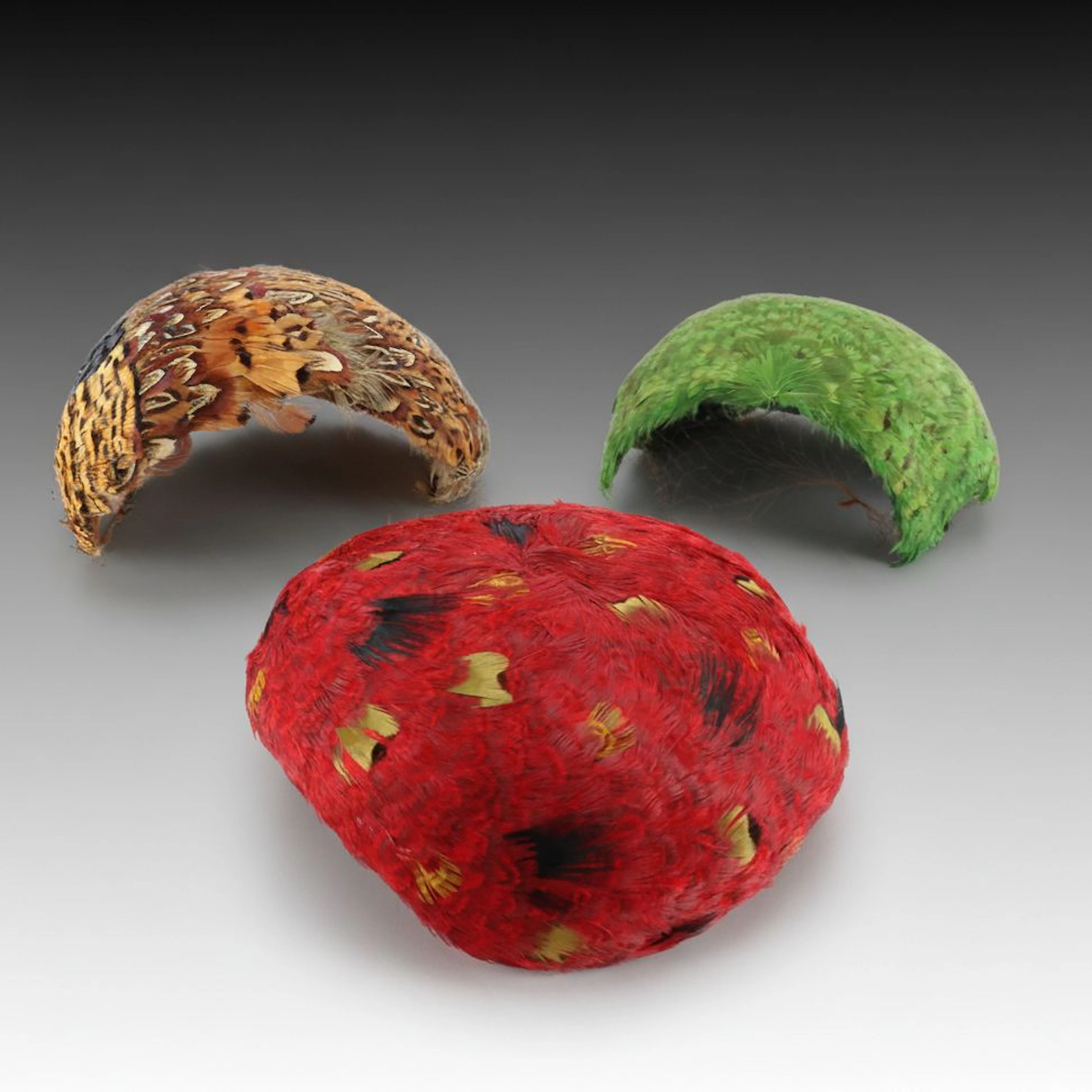 Pogue's and Vogues and Vanities Feather Cloche Hats and Fascinator