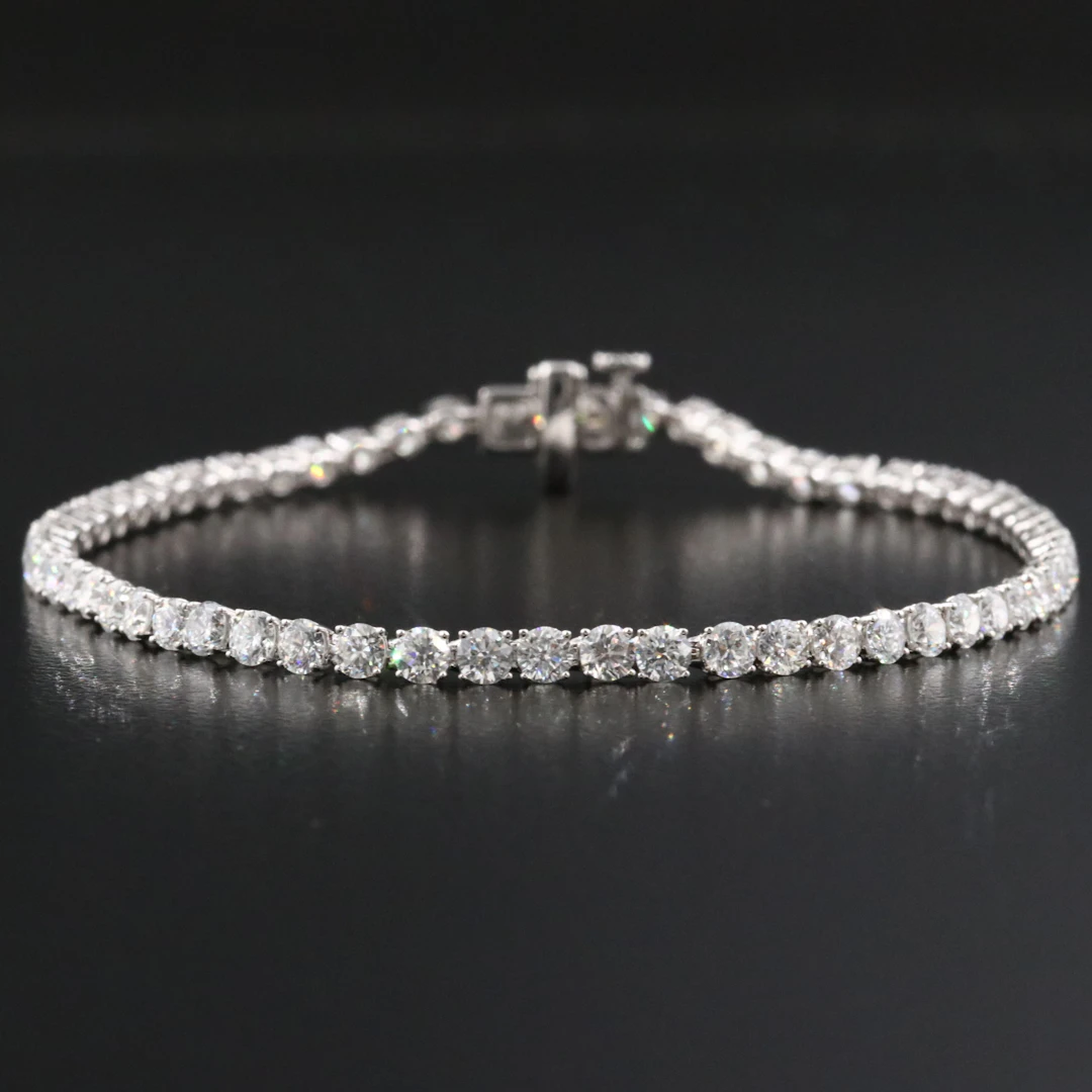 14K 5.07 CTW Lab Grown Diamond Line Bracelet