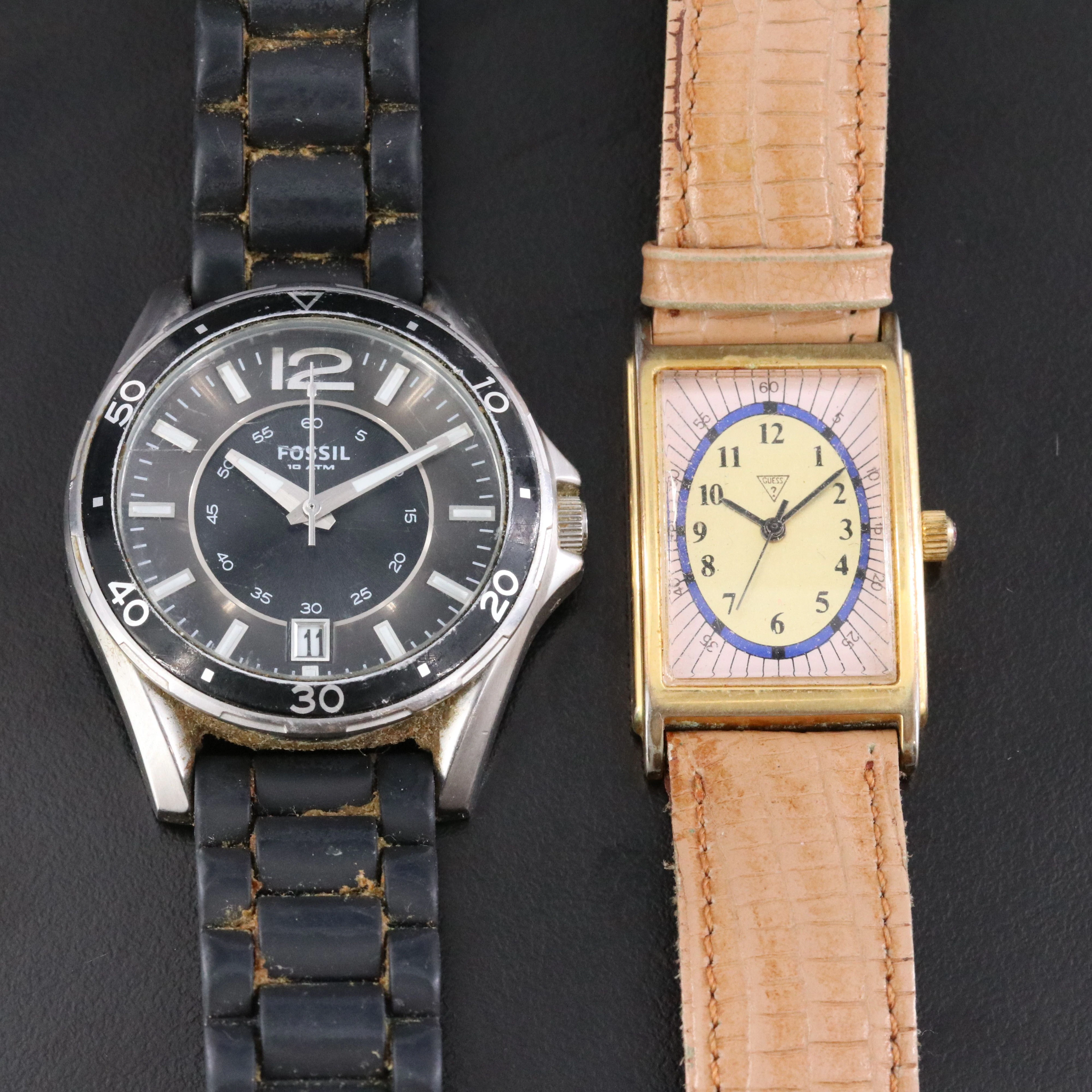 Neo-Vintage Fossil and Guess Quartz Watches