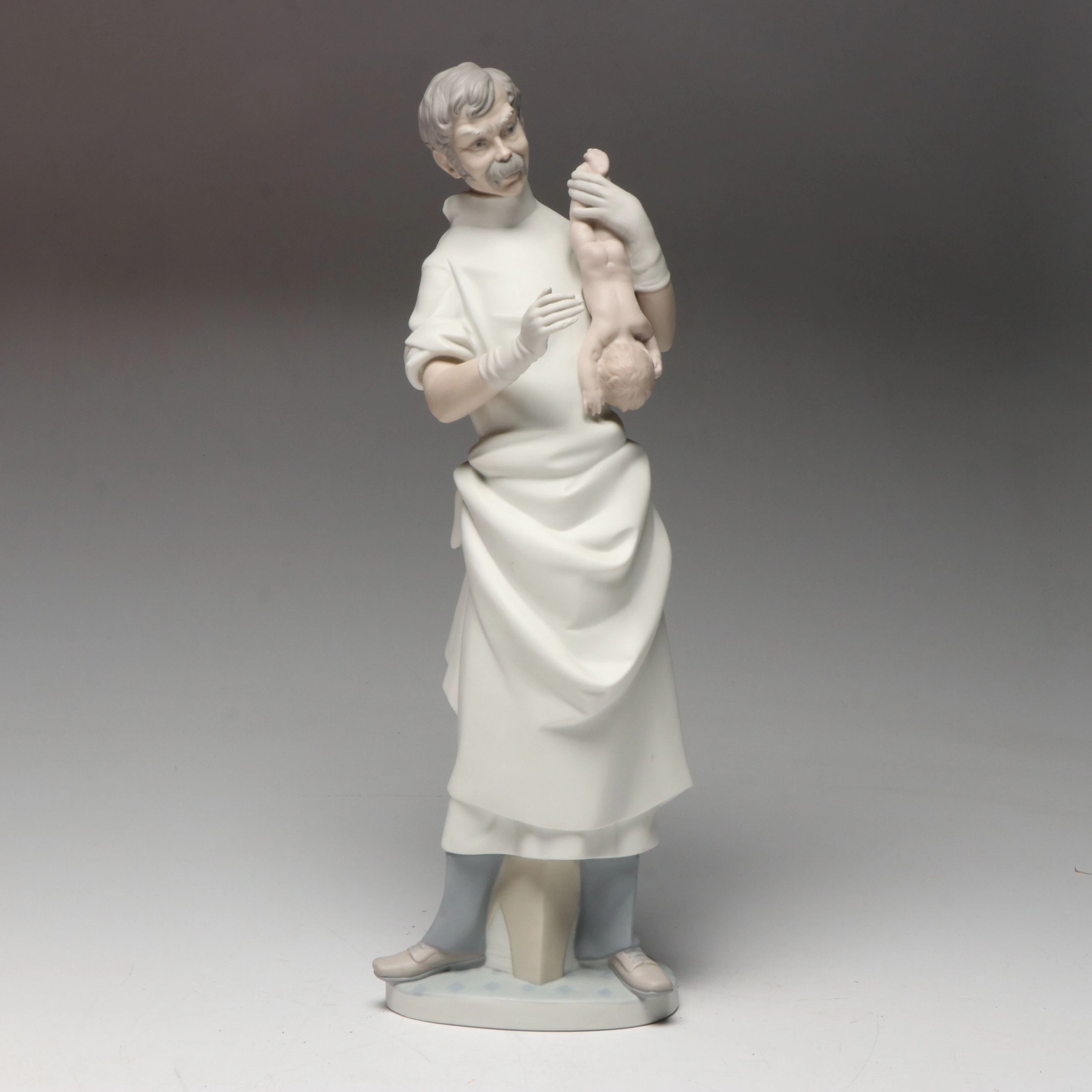 Lladró "The Obstetrician" Porcelain Figurine Designed by Salvador Furió