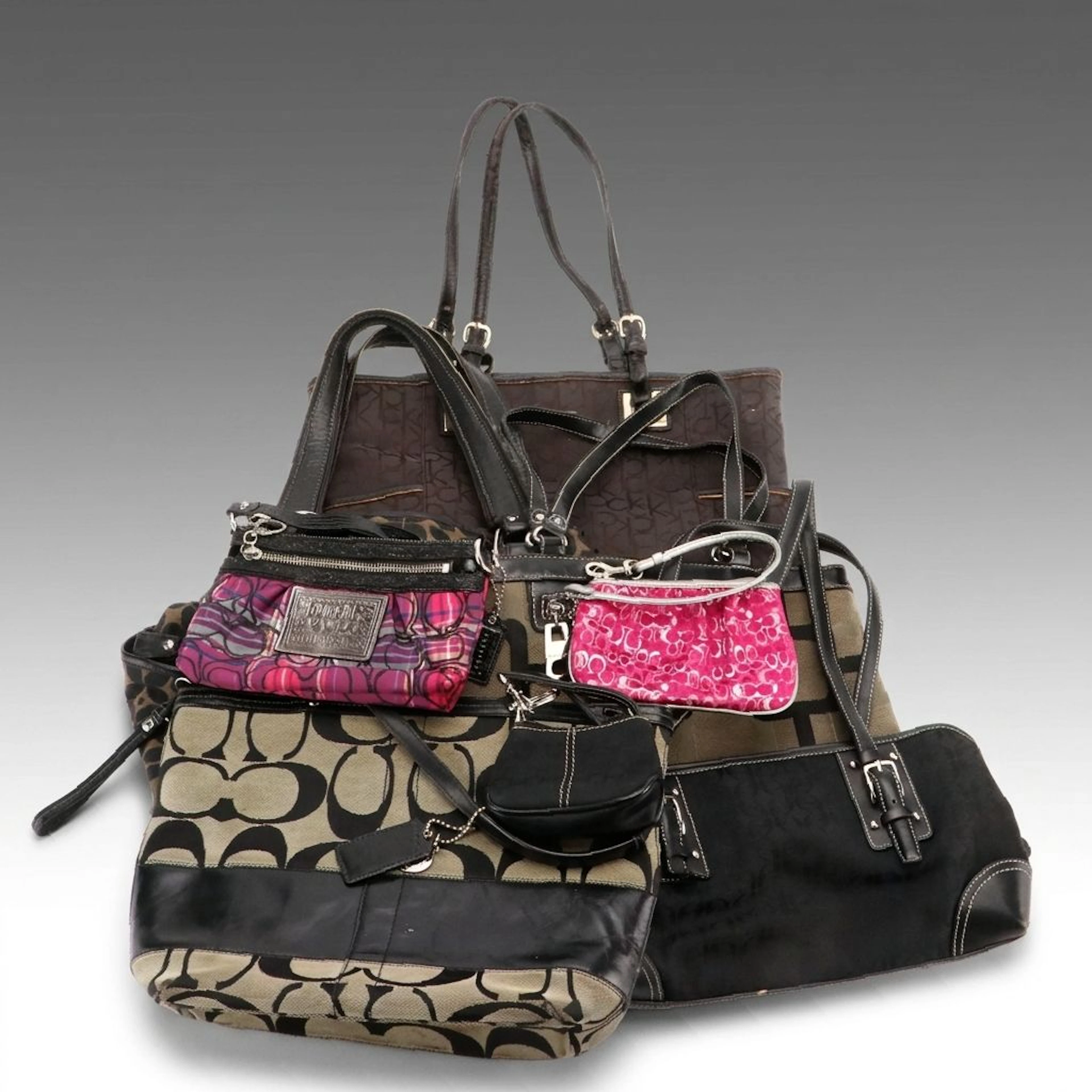 Coach Zip Tote and Wristlets with Calvin Klein, Fossil, Nine West