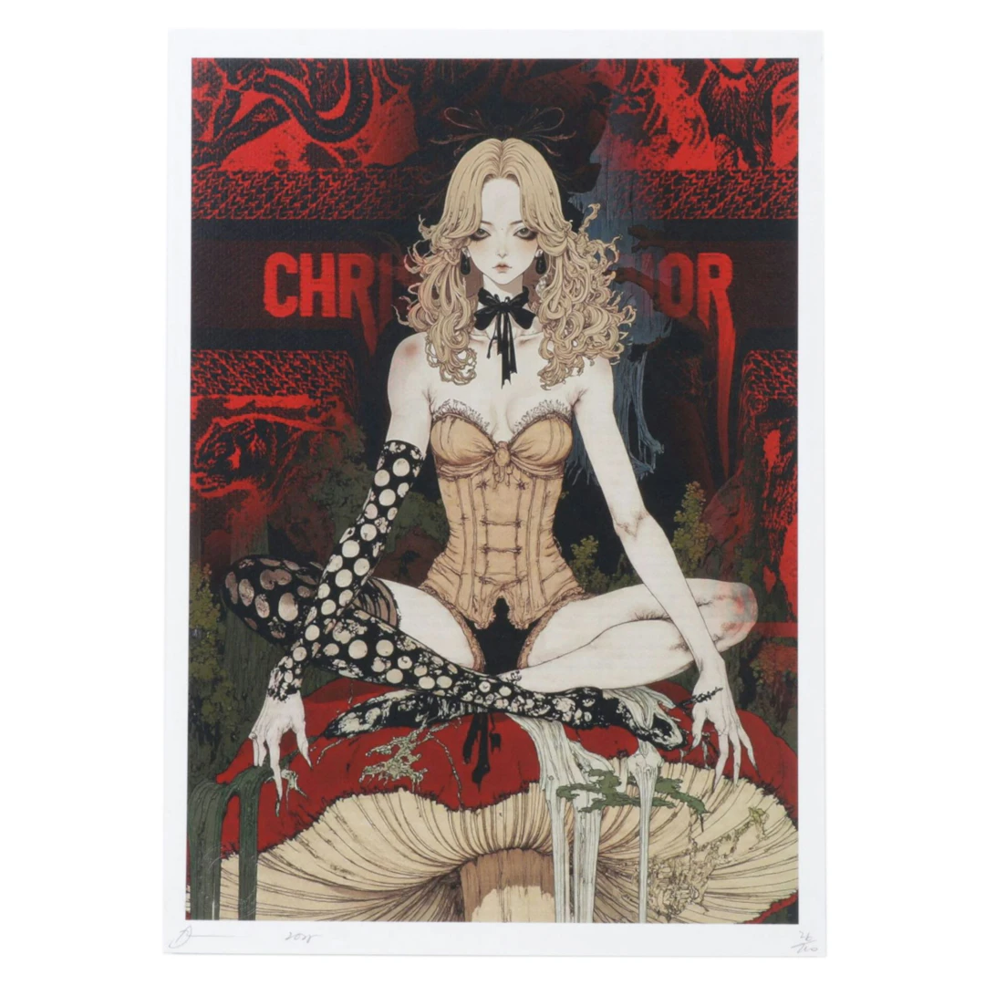 Death NYC Pop Art Graphic Print Homage to Takato Yamamoto x Christian