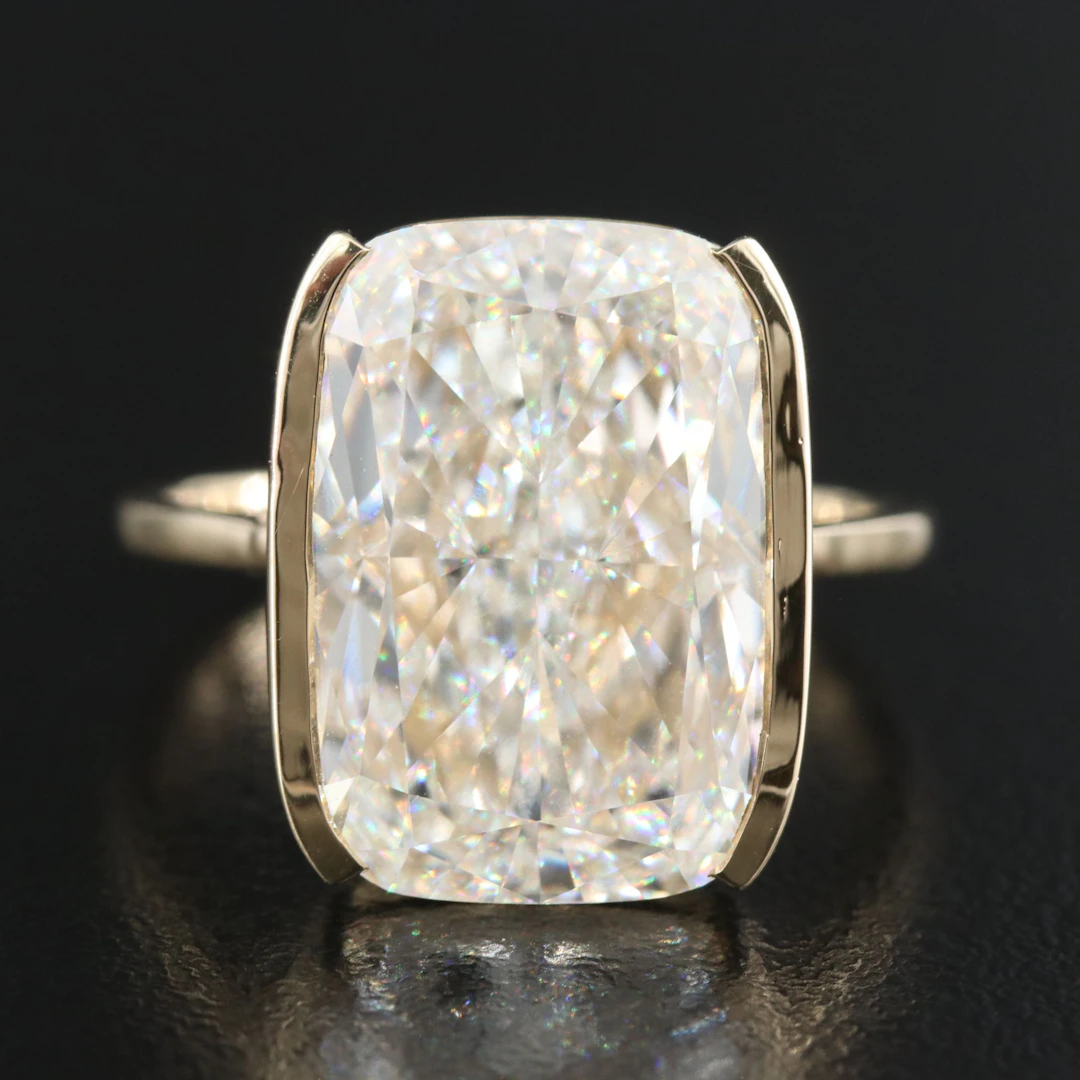 14K 10.52 CT Lab Grown Diamond Solitaire Ring with IGI Report