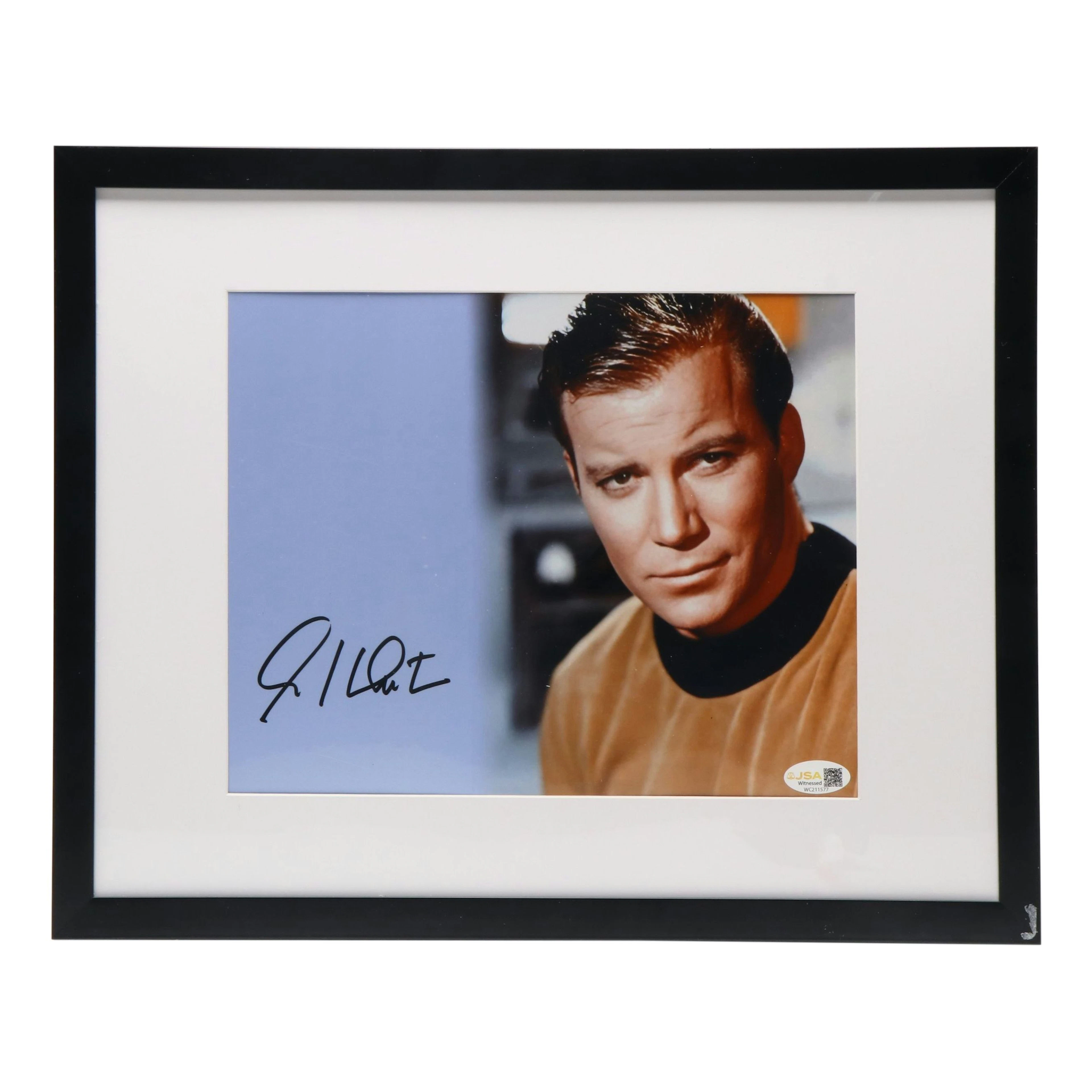 William Shatner Signed “Star Trek” Print in Matted Frame, JSA