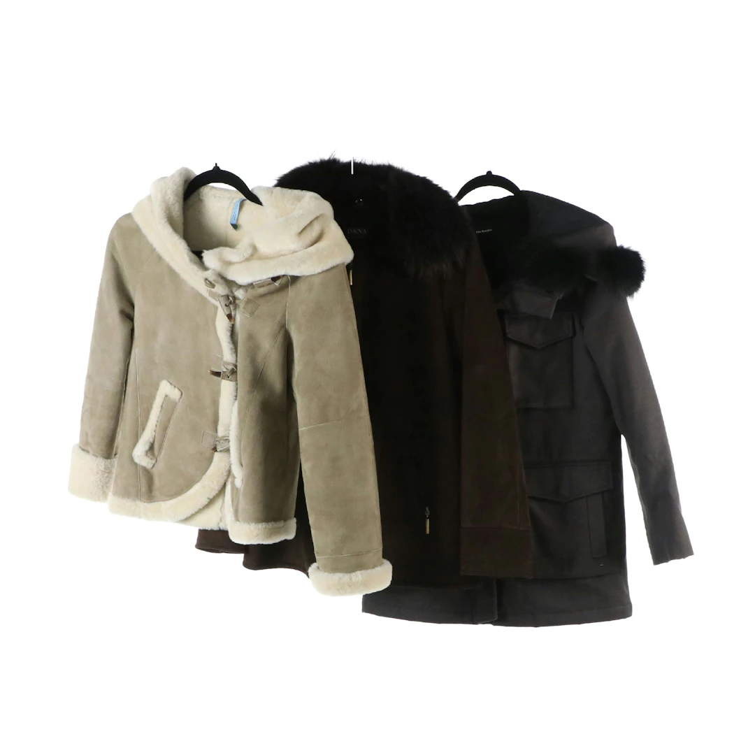 Hilary Radley Suede, Dana Buchman Faux Suede & The Kooples Fur Trimmed Jackets