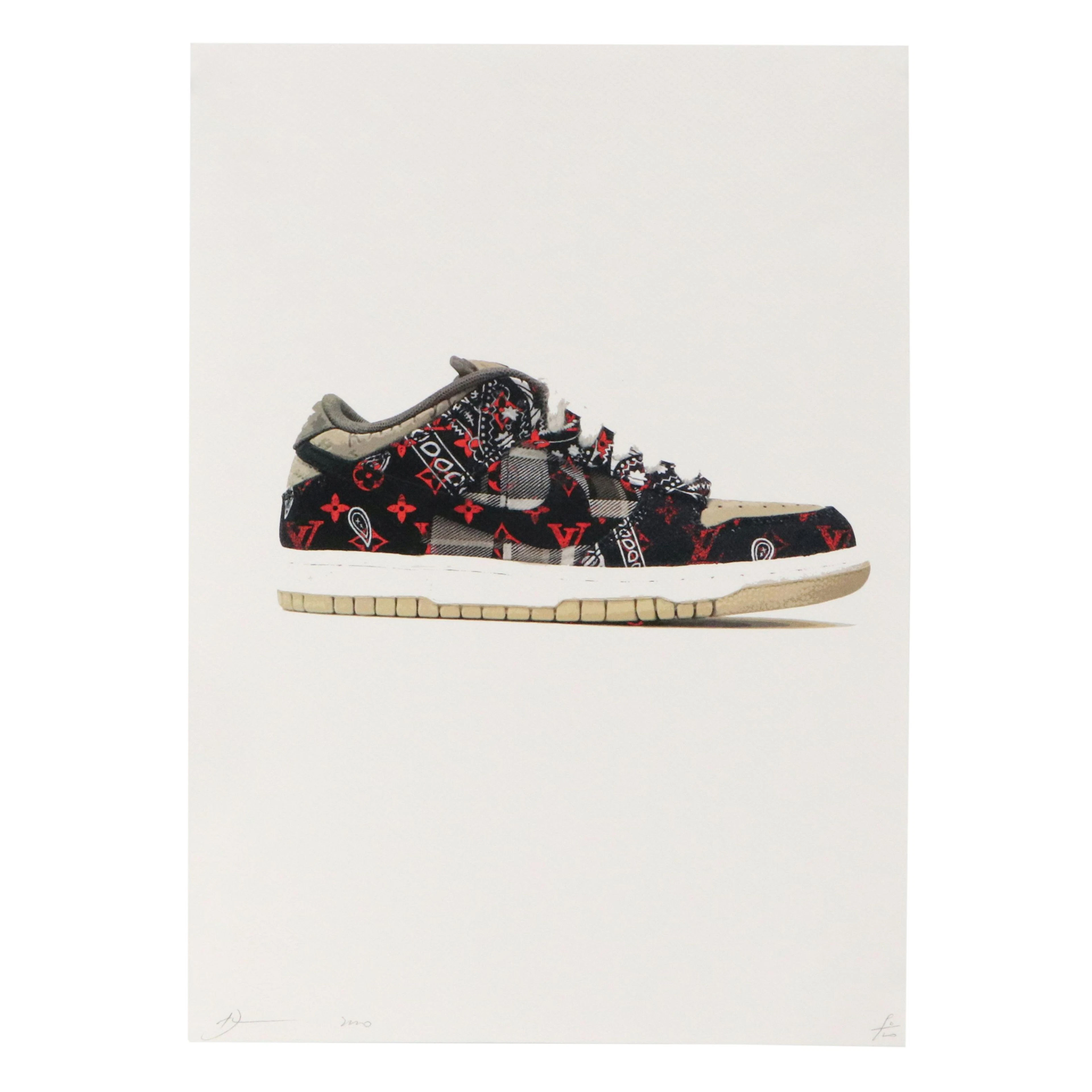 Death NYC Pop Art Offset Lithograph of Louis Vuitton Sneaker, 21st Century