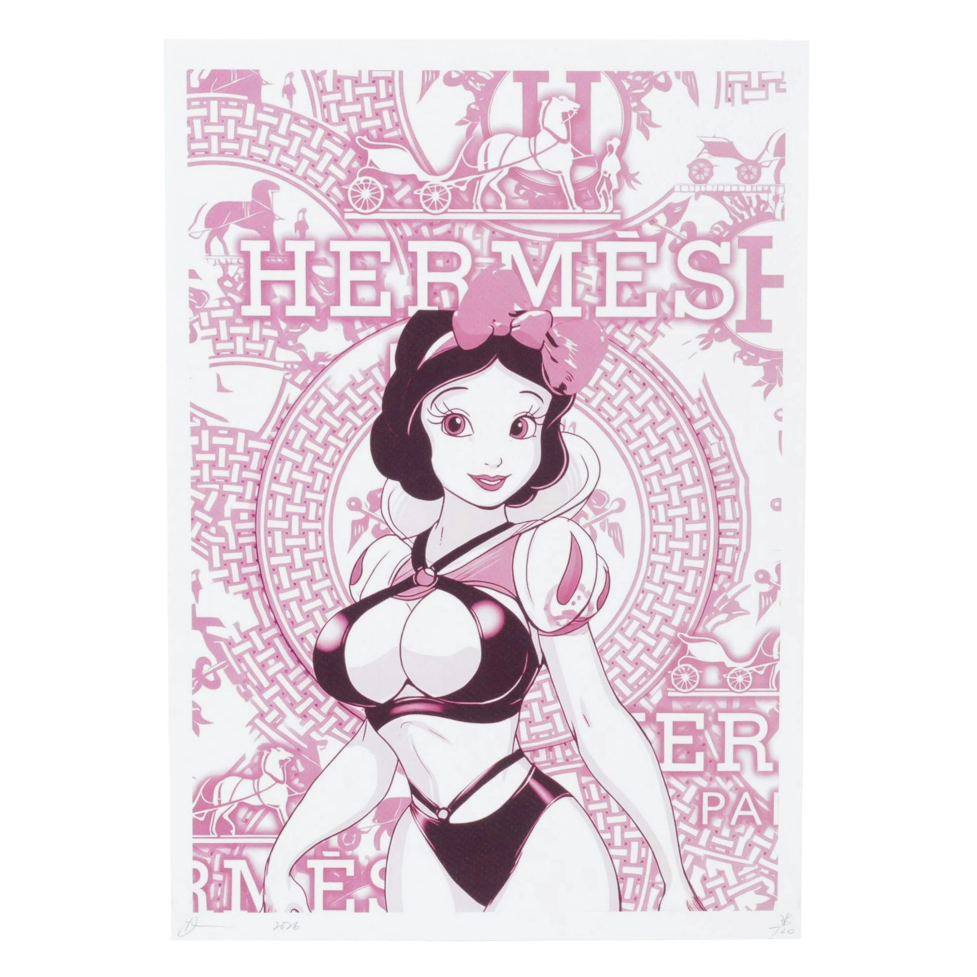 Death NYC Pop Art Graphic Print Homage to Snow White x Hermes, 2026