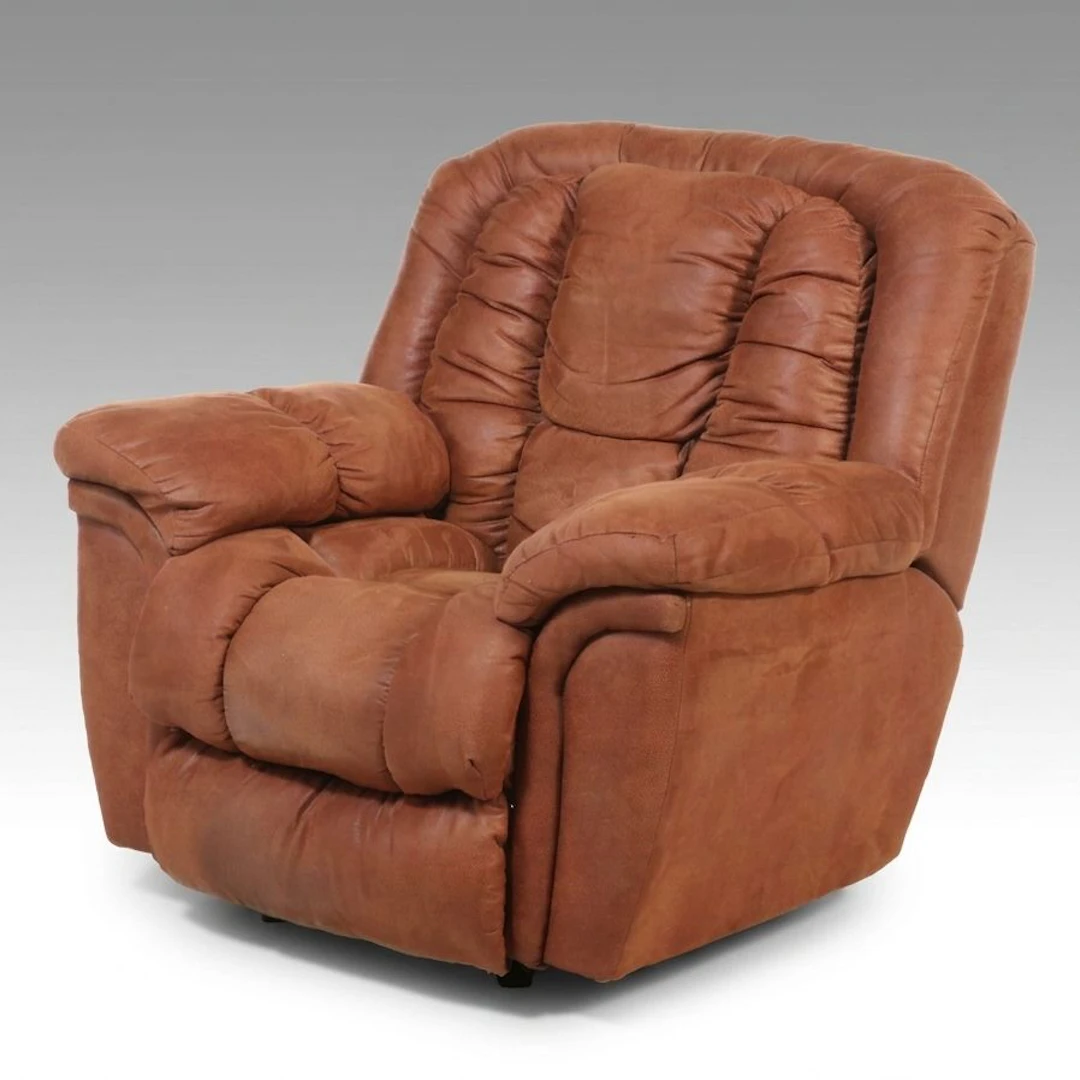 La-Z-Boy Oversize Faux Leather Upholstered Leather Rocker Recliner