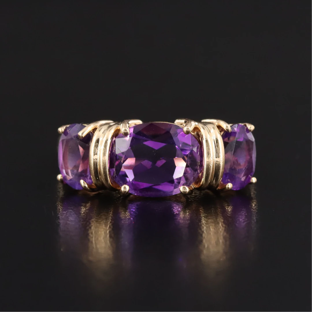 14K Amethyst Ring
