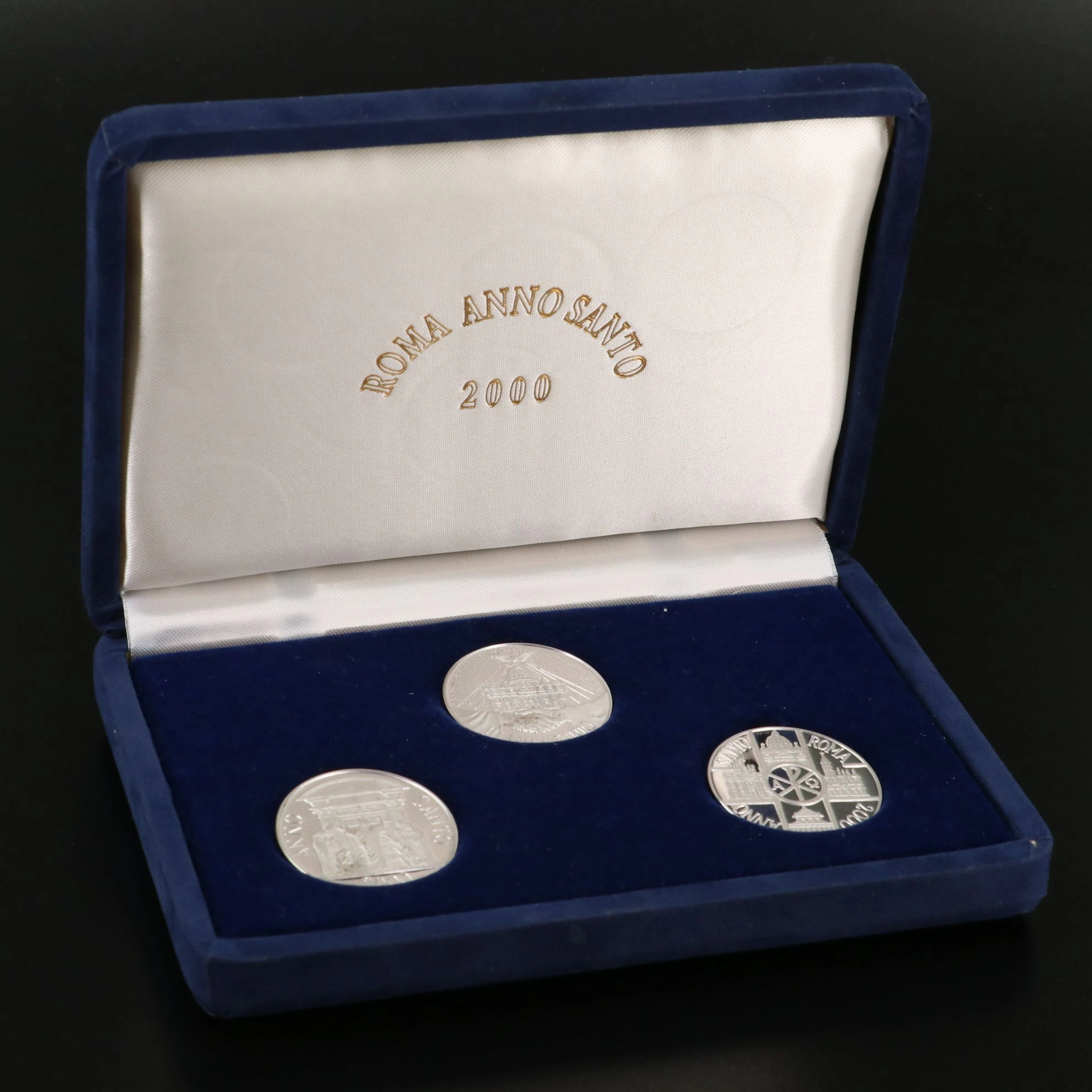 "Roma Anno Santo 2000" The Vatican Commemorative 3-Coin Silver Proof Set