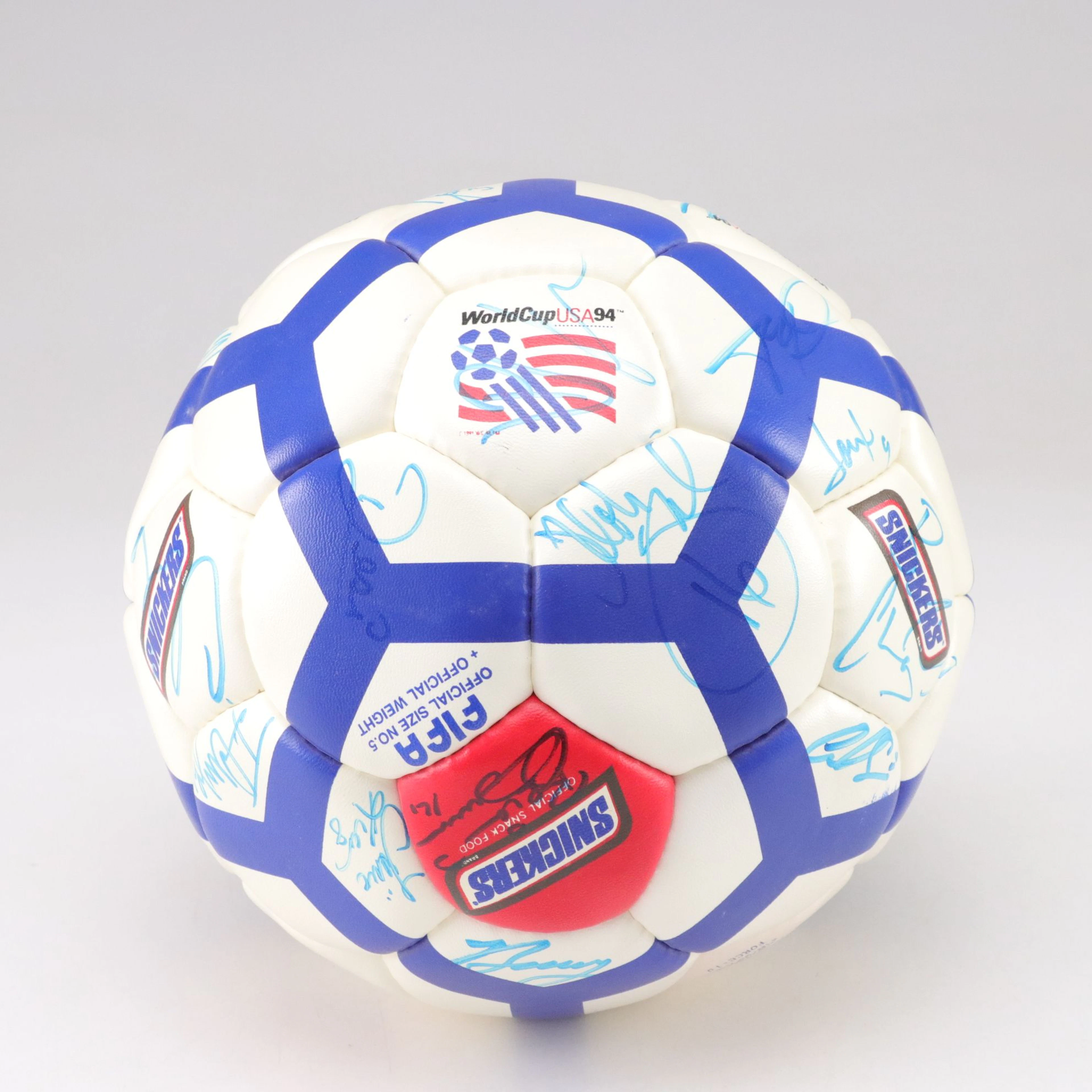 1994 Winners Signatures on Fifa World Cup Soccer Ball
