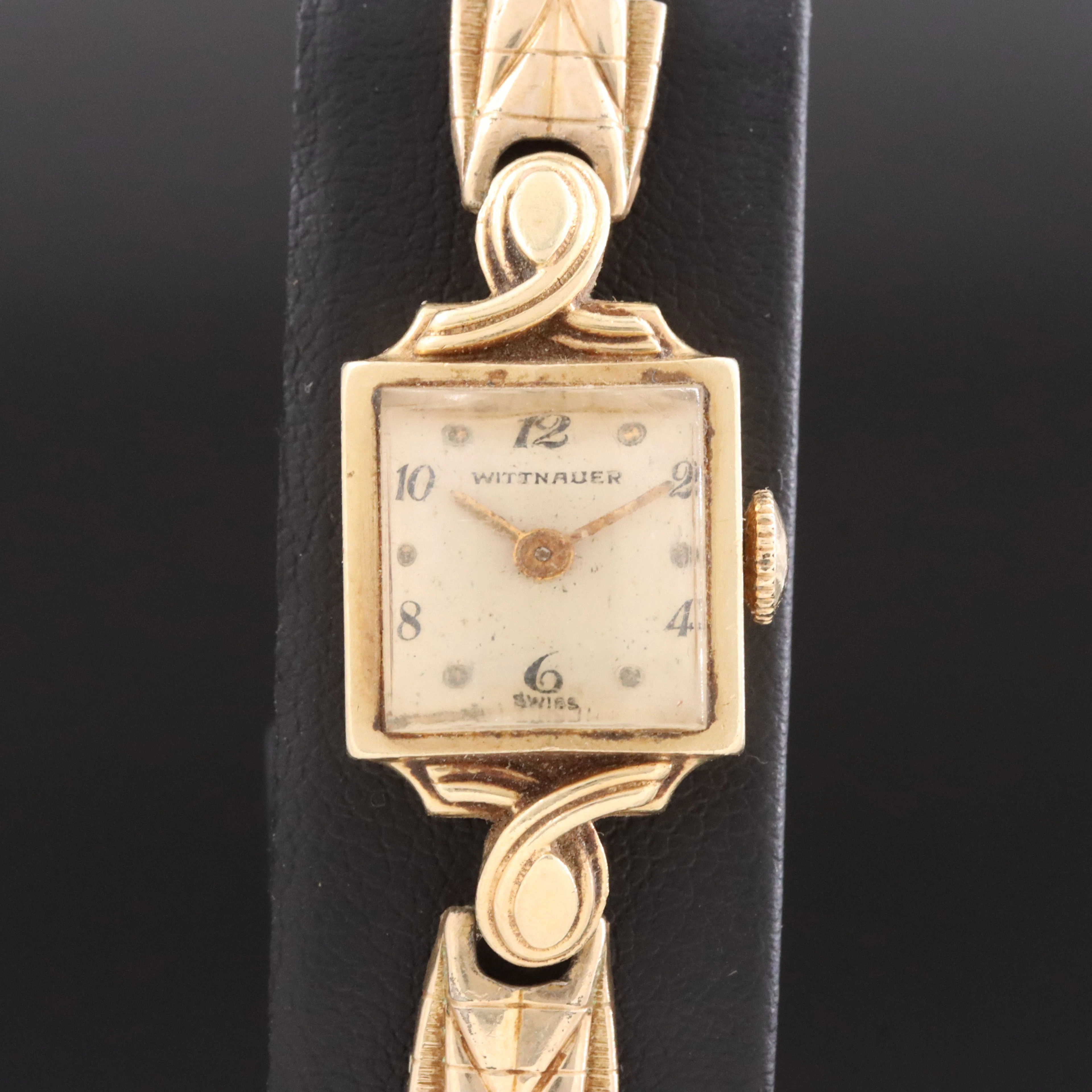 Wittnauer 14K Vintage Stem Wind Cocktail Watch