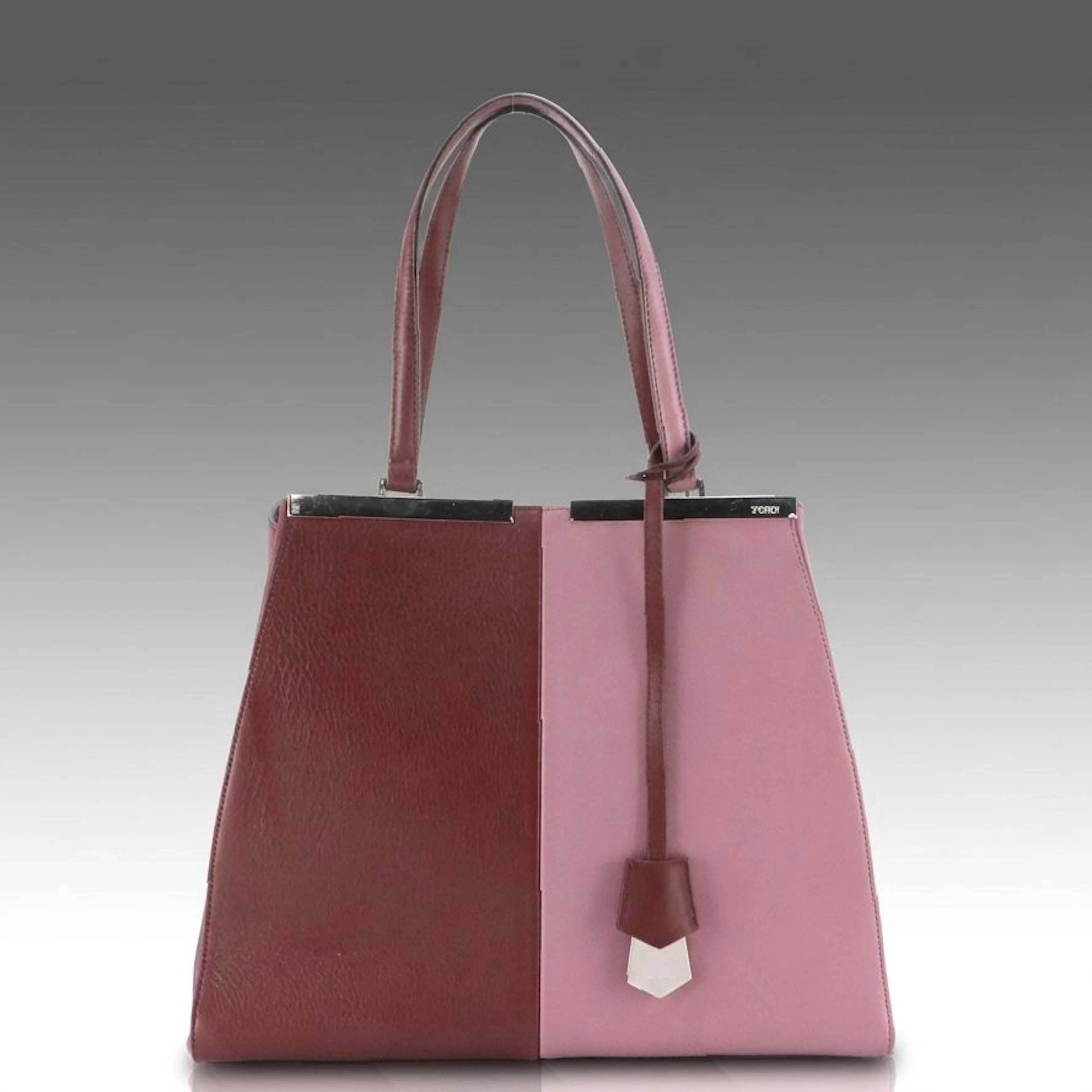 Fendi Large 3Jours Tote Bag 8BH272 in Color Block Leather