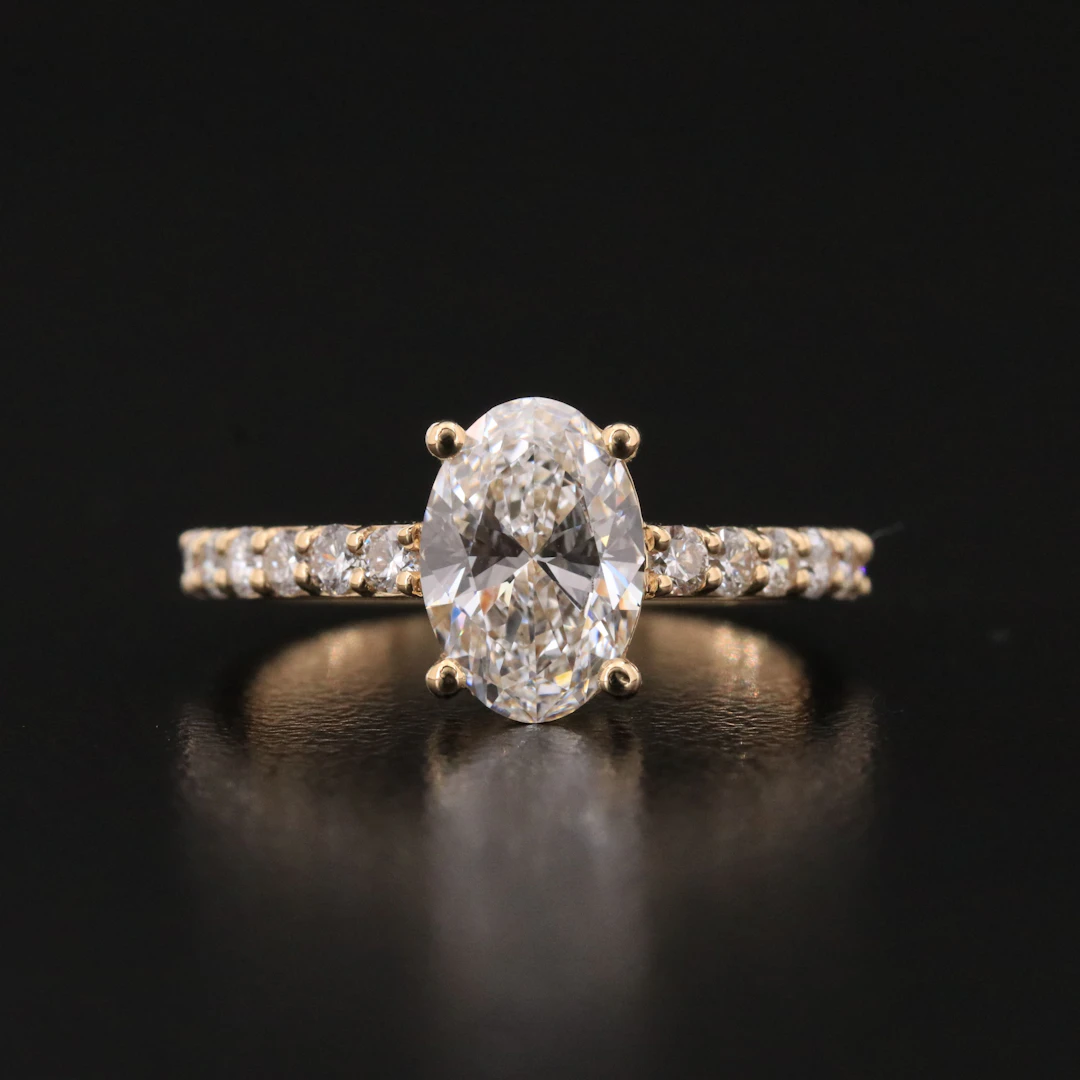 14K 1.82 CTW Lab Grown Diamond Ring with IGI Report