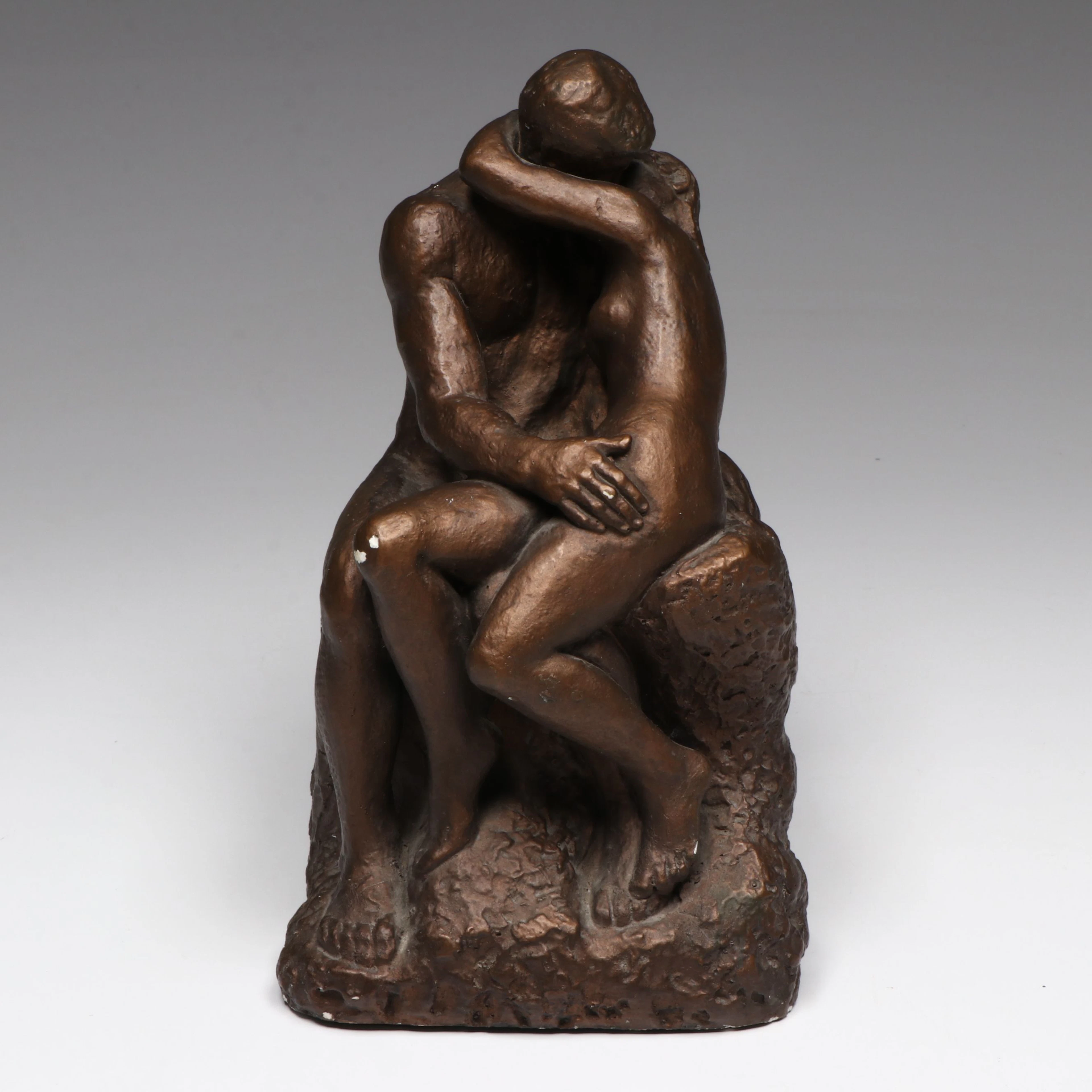 Austin Productions After Auguste Rodin "The Kiss" Plaster Sculpture