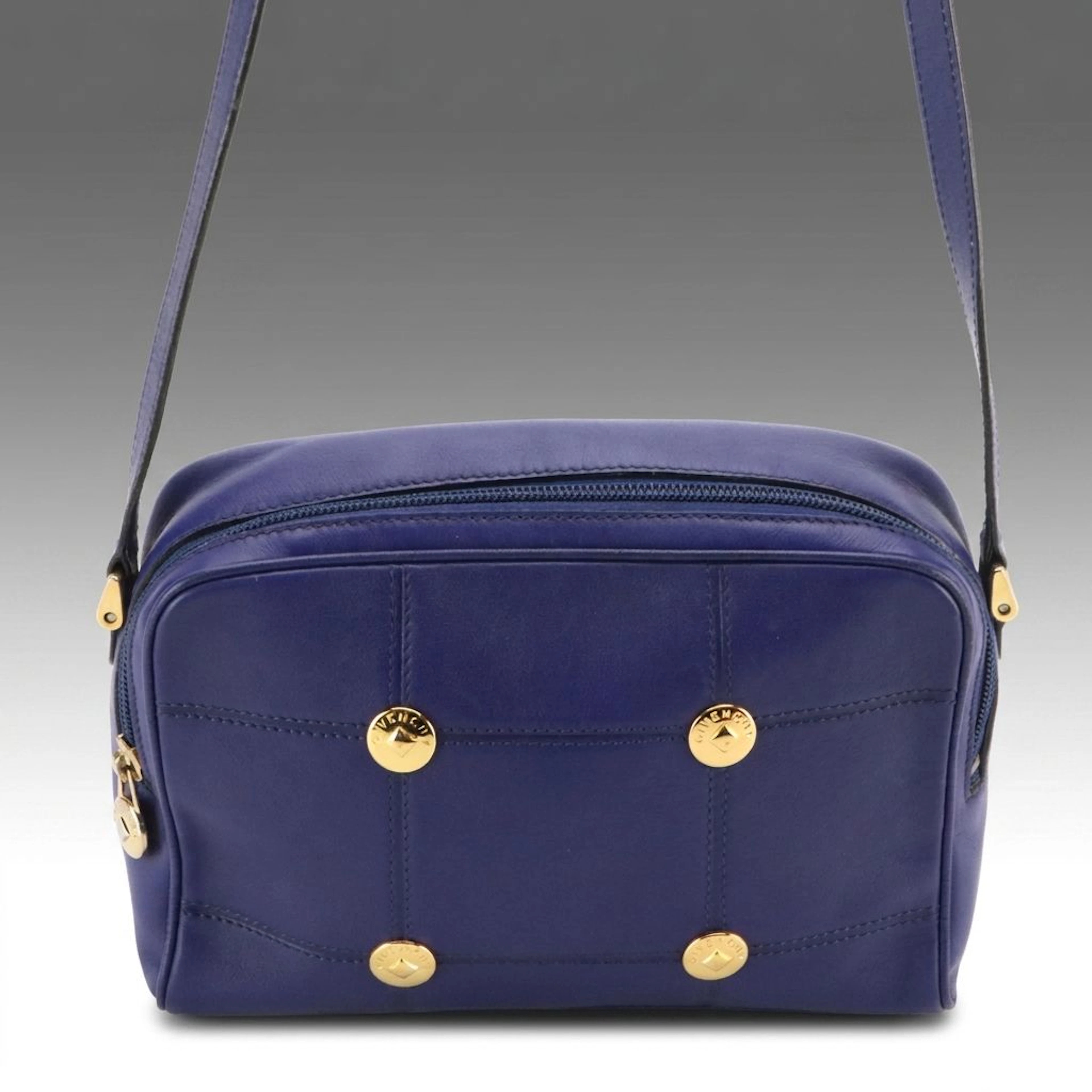 Givenchy Quilted Leather Shoulder Bag with Signature Button Detail