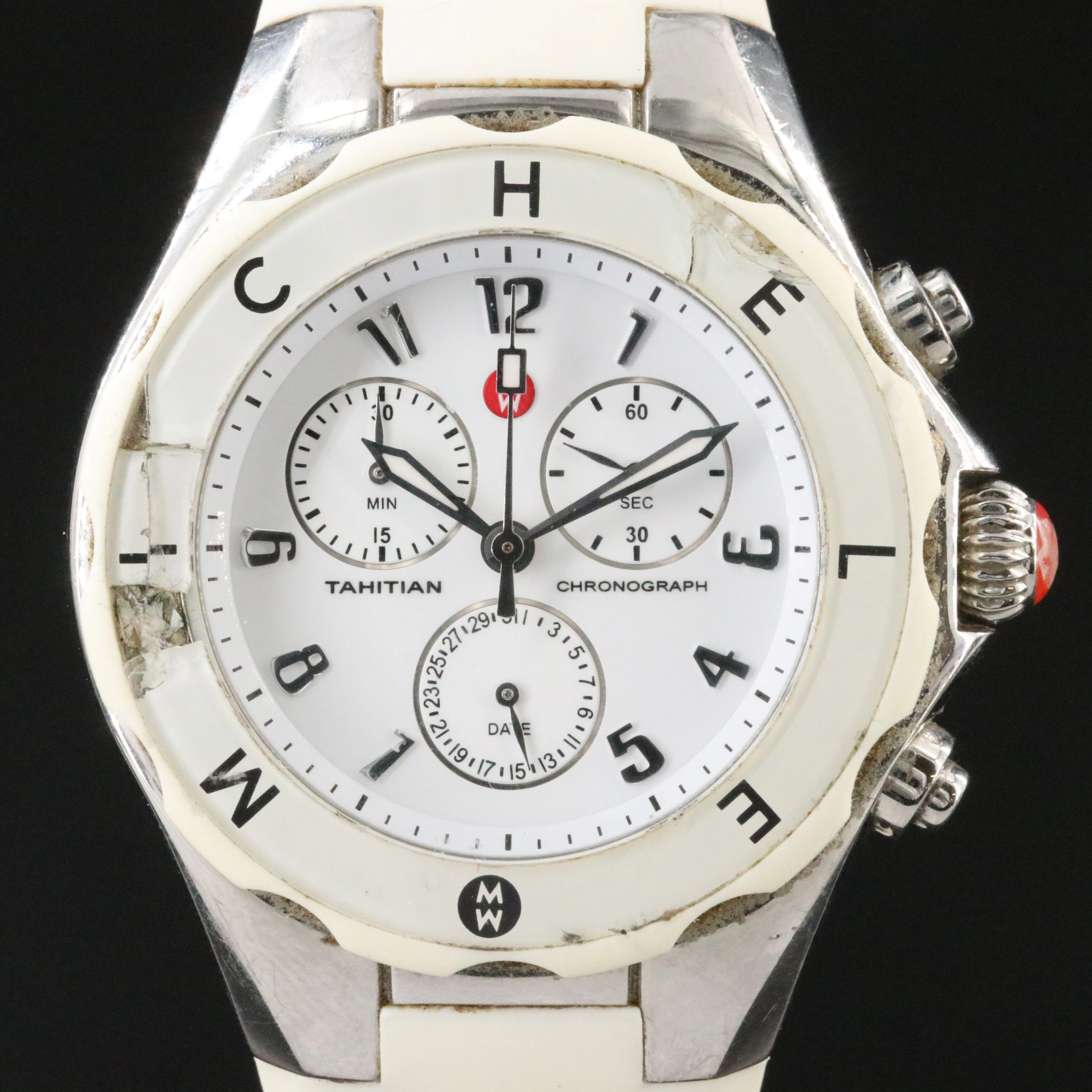 Michele Tahitian Jelly Bean Chronograph Watch #MWW12F000001