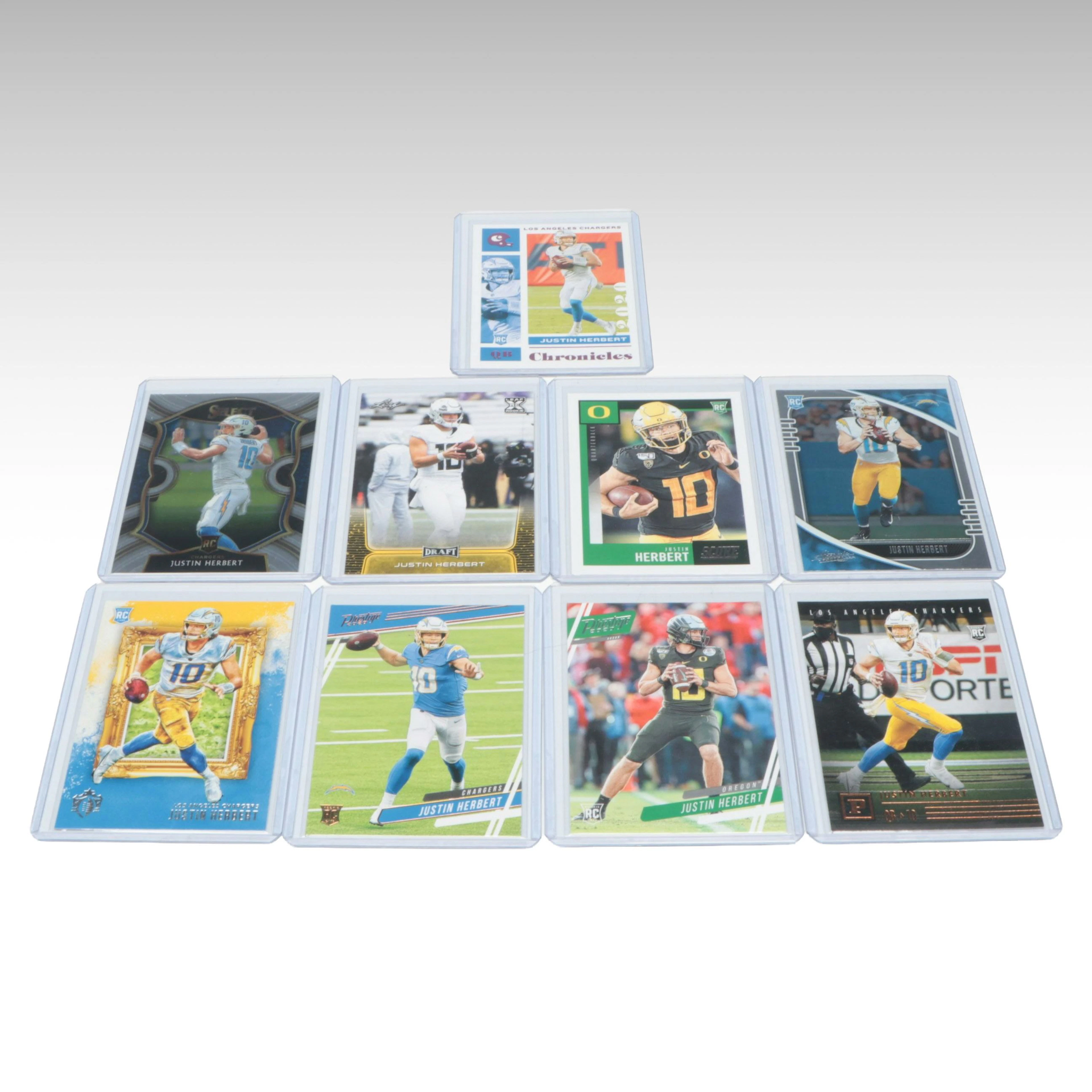 Select and Eight Other Justin Herbert Los Angeles Chargers Rookie